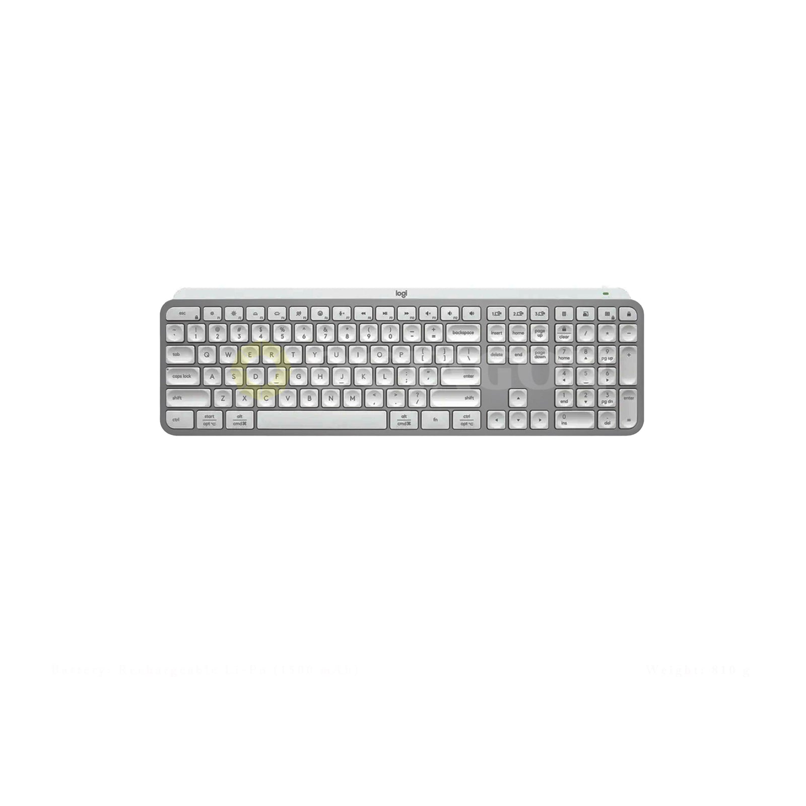 LOGITECH MX KEYS S PALE GRAY KEYBOARD