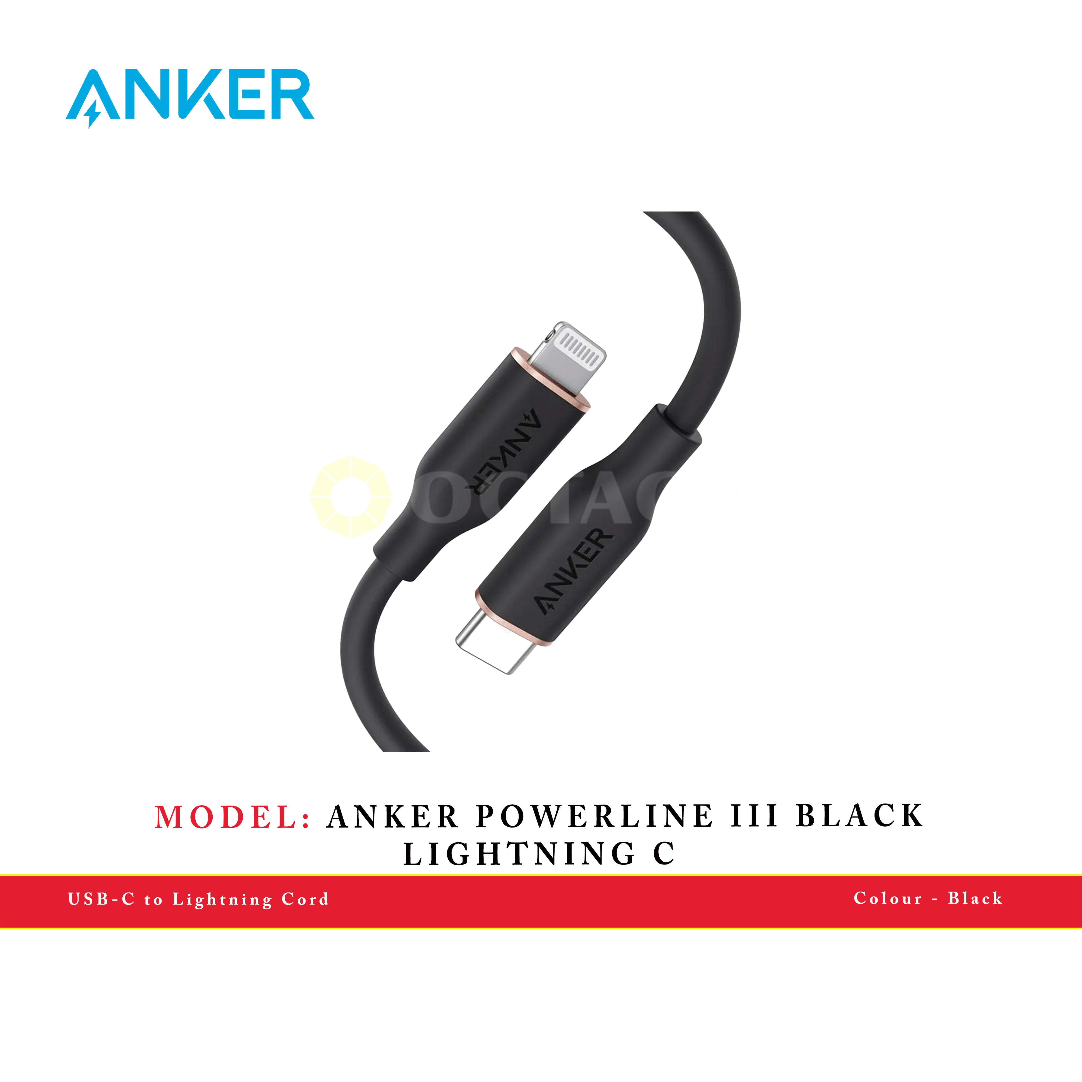 ANKER POWERLINE III BLACK LIGHTNING C