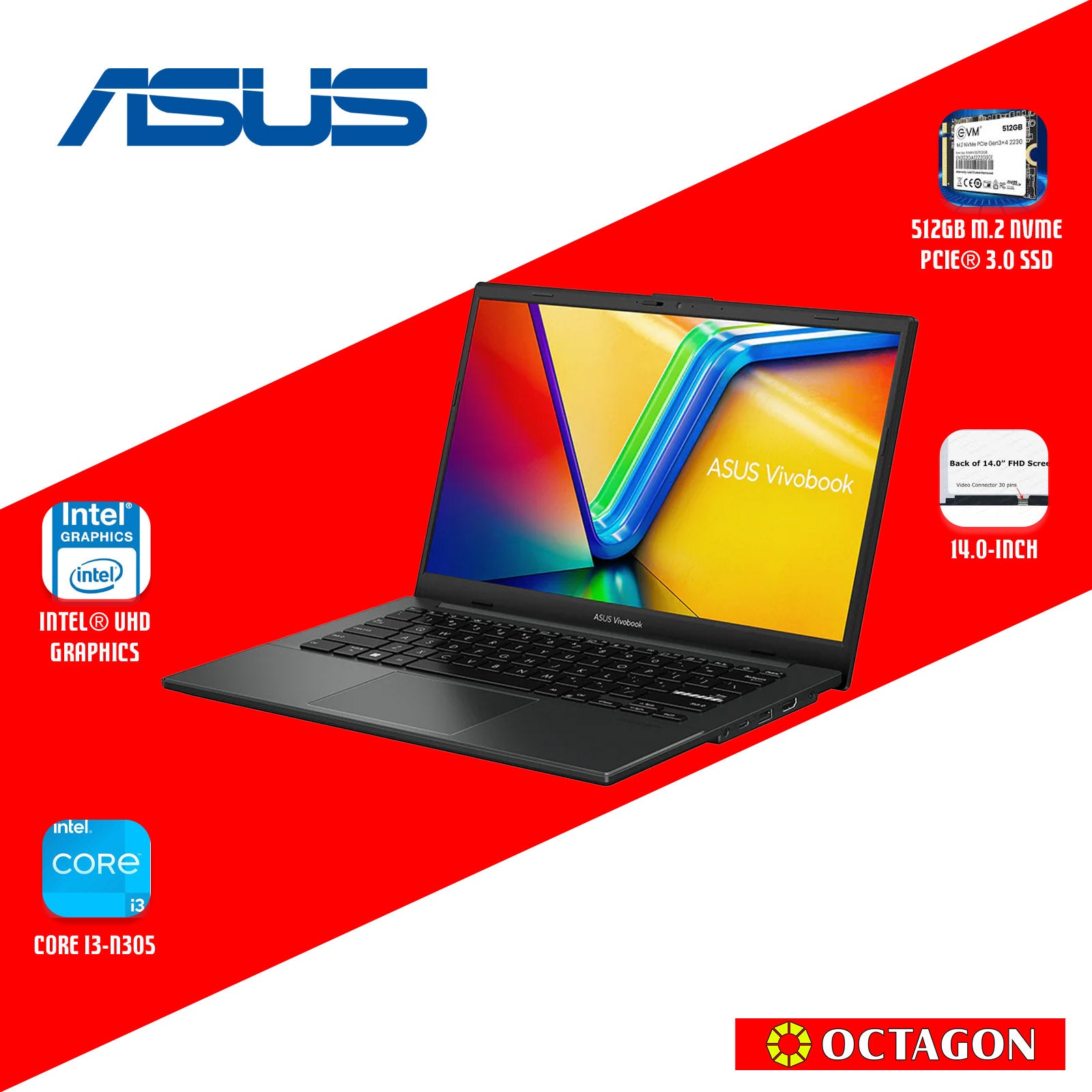 ASUS E1404GA-NK350WSM/ CORE I3-N305