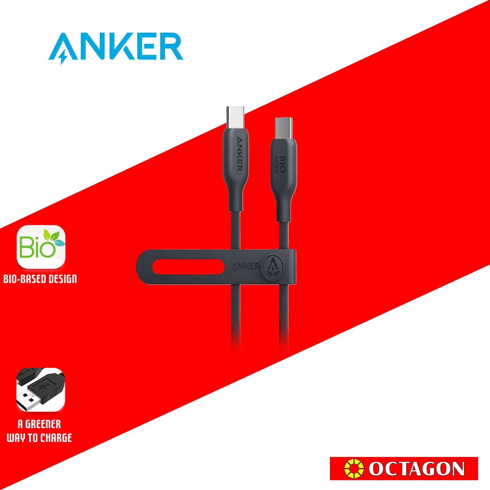 ANKER 544 BLACK USB C TO USB C CABLE