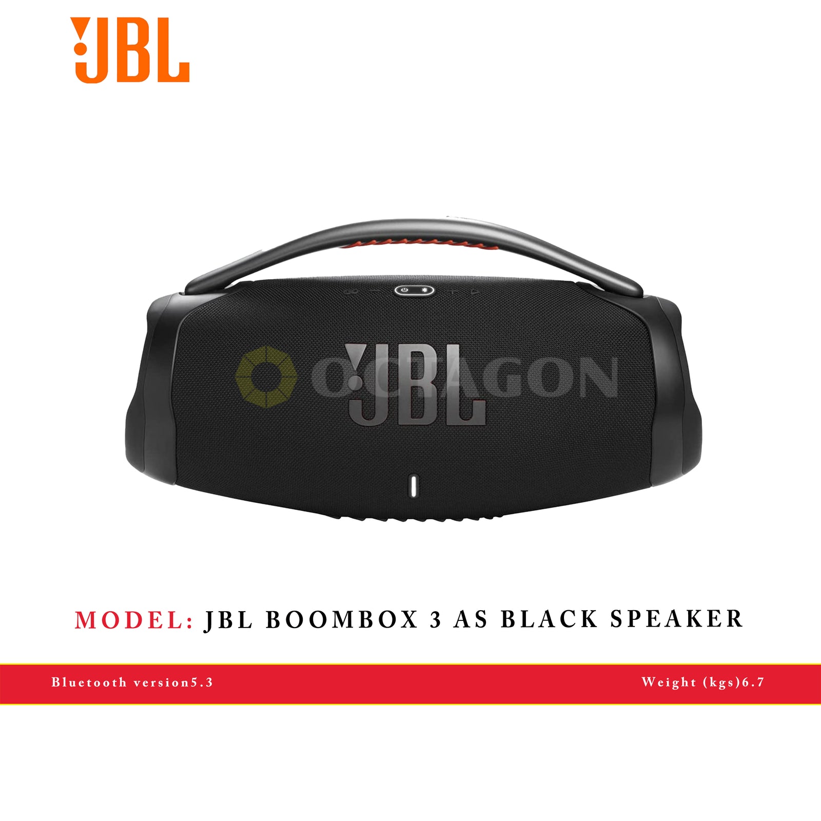 JBL BOOMBOX 3 AS BLACK SPEAKER