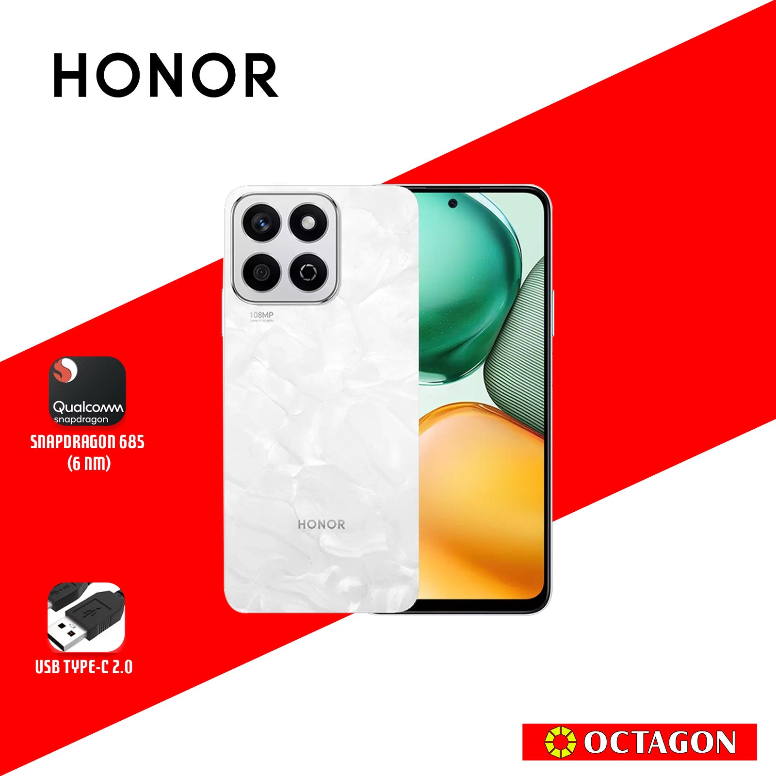 HONOR X7C 8GB+8GB 256GB WHITE