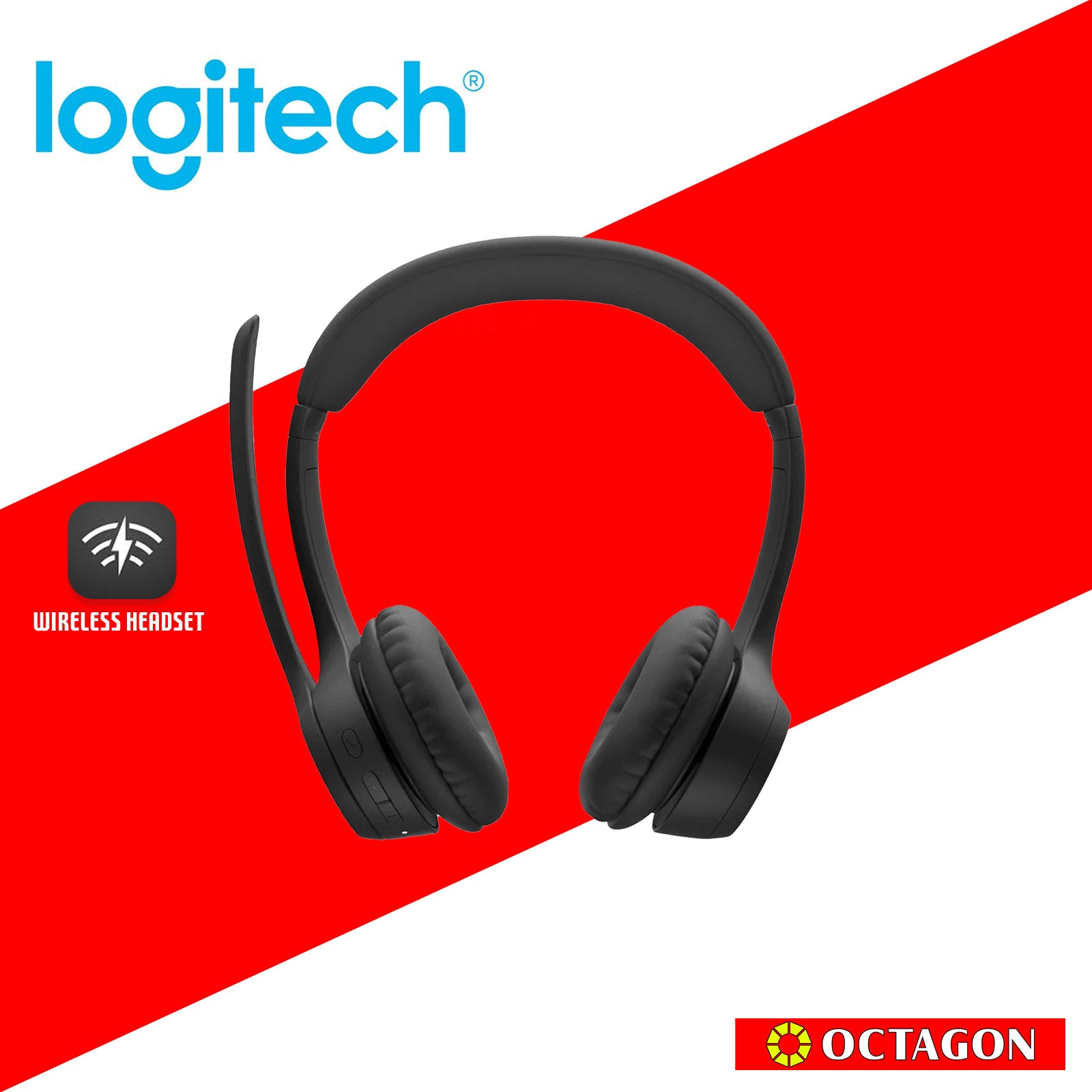 LOGITECH ZONE 300 BLACK BT WIRELESS HEADSET WITH NOISE CANCELLING MIC