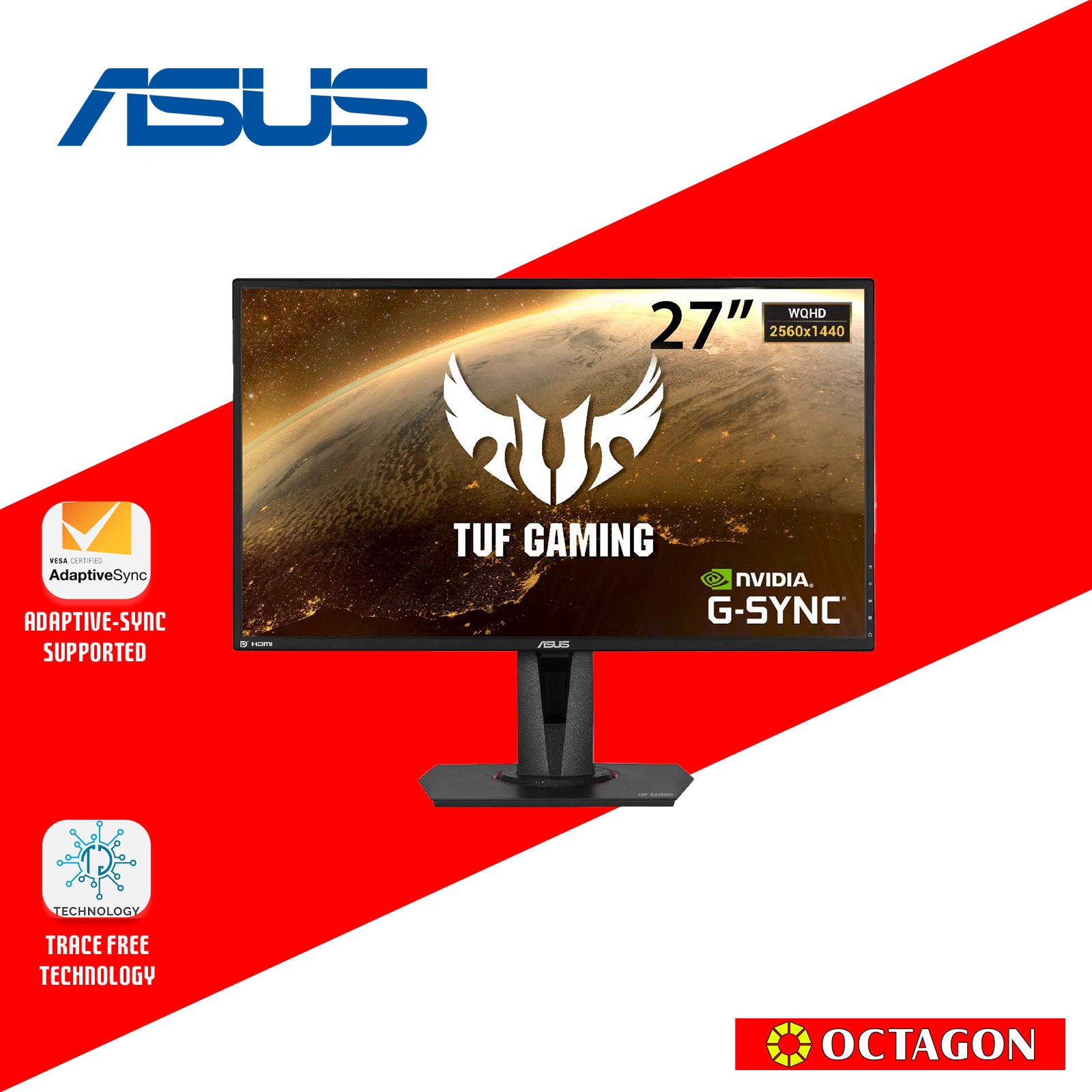 ASUS TUF GAMING VG27BQ 27 GAMING MONITOR