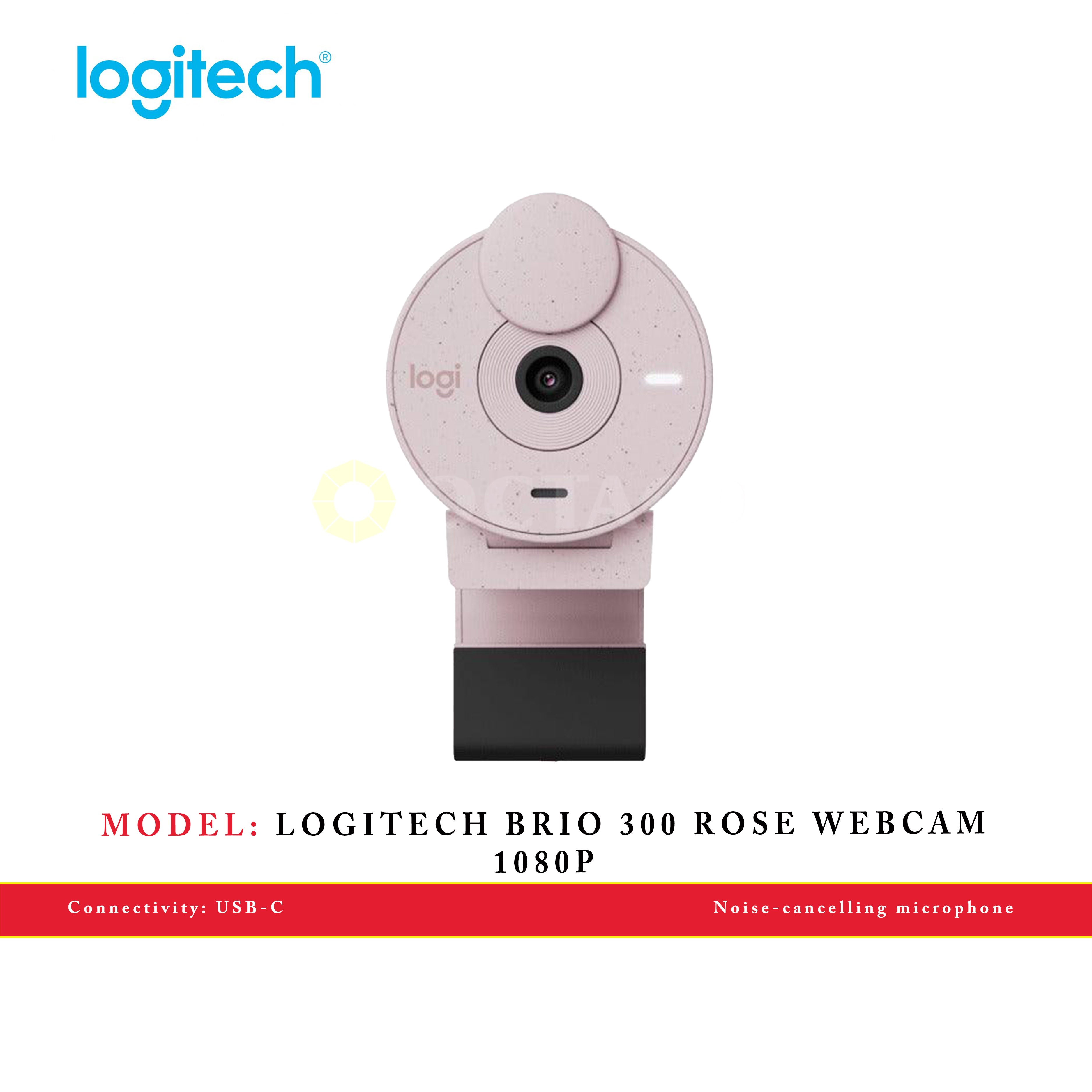 LOGITECH BRIO 300 ROSE WEBCAM 1080P