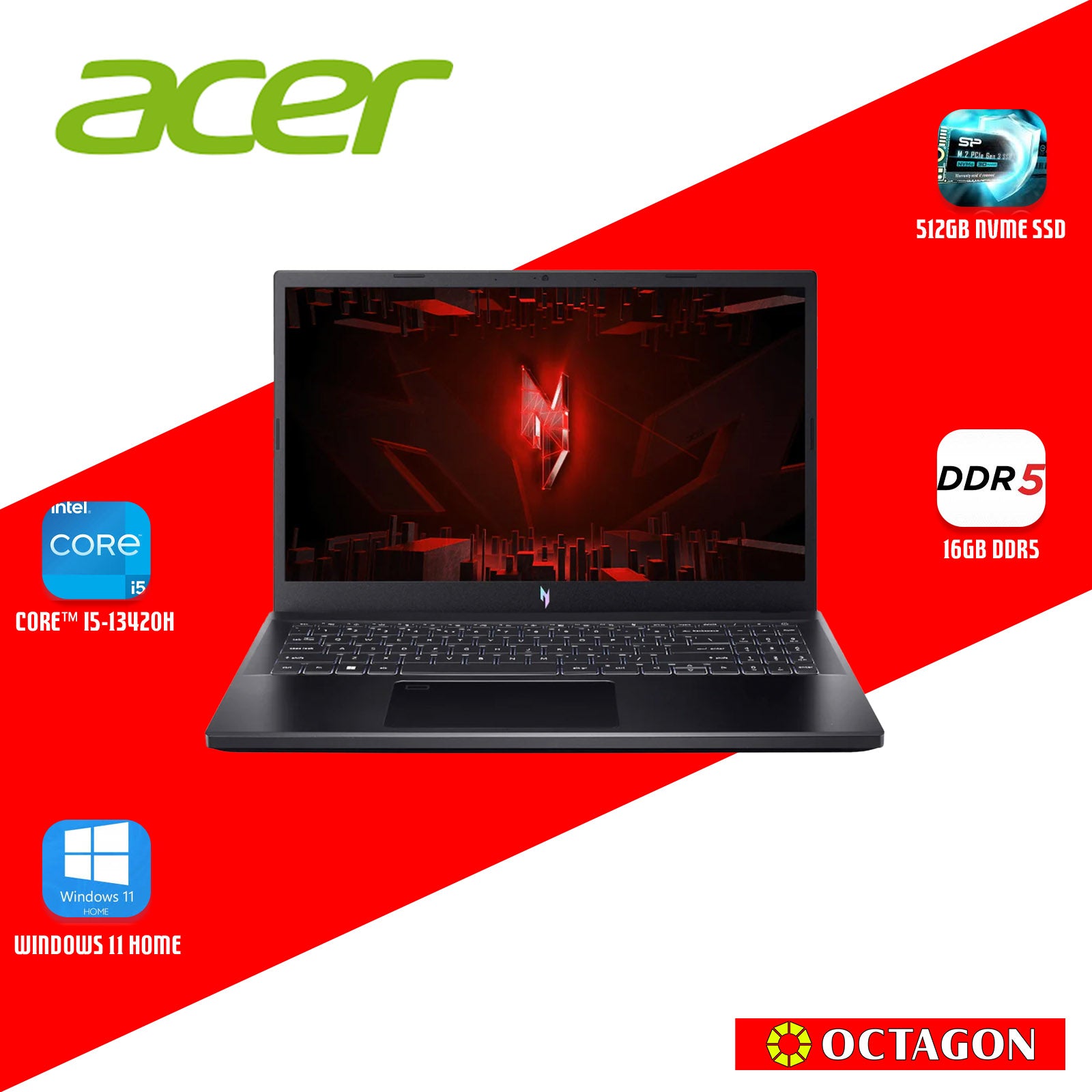 ACER NITRO V ANV15-51-541P/ CORE I5-13420H