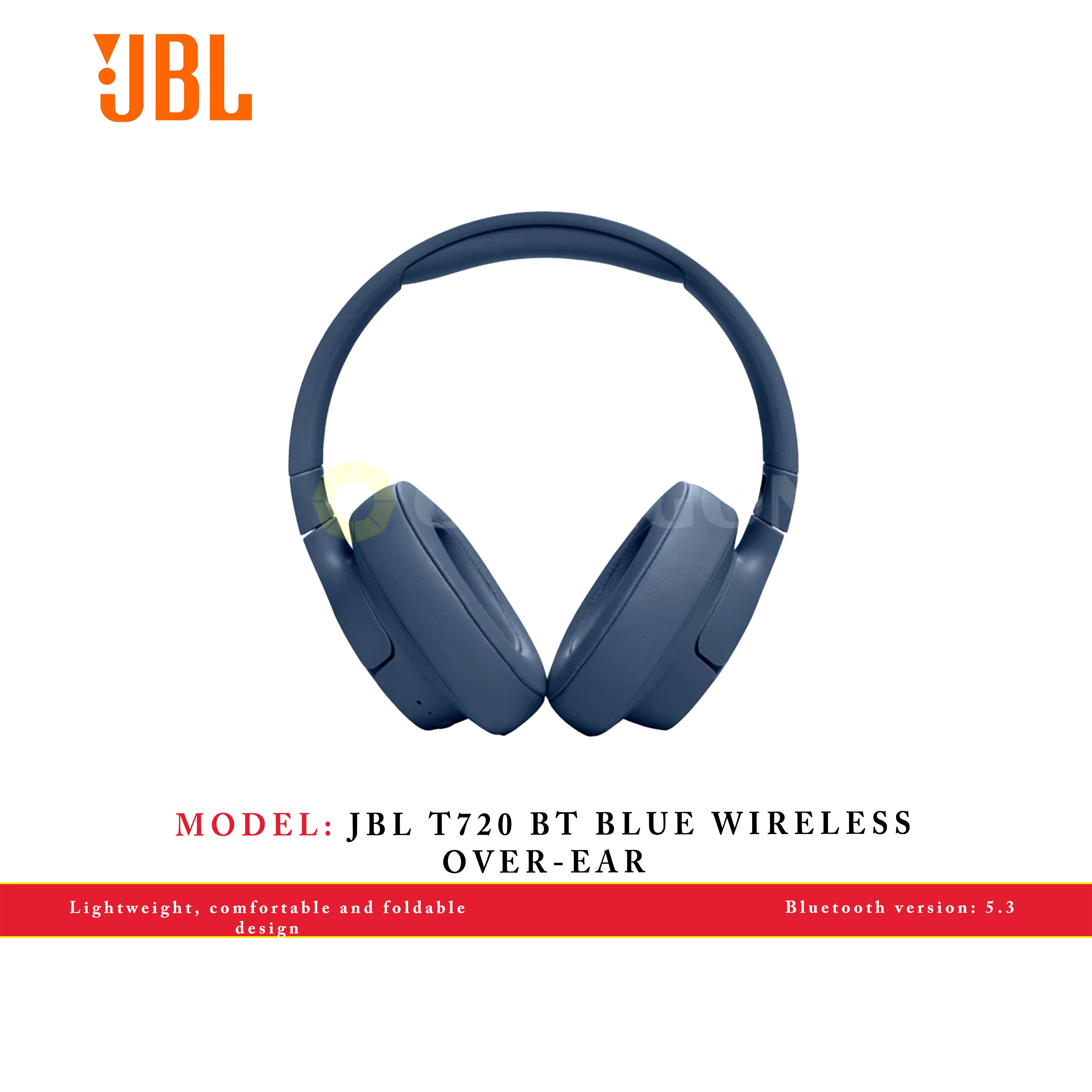 JBL T720 BT BLUE WIRELESS OVER-EAR