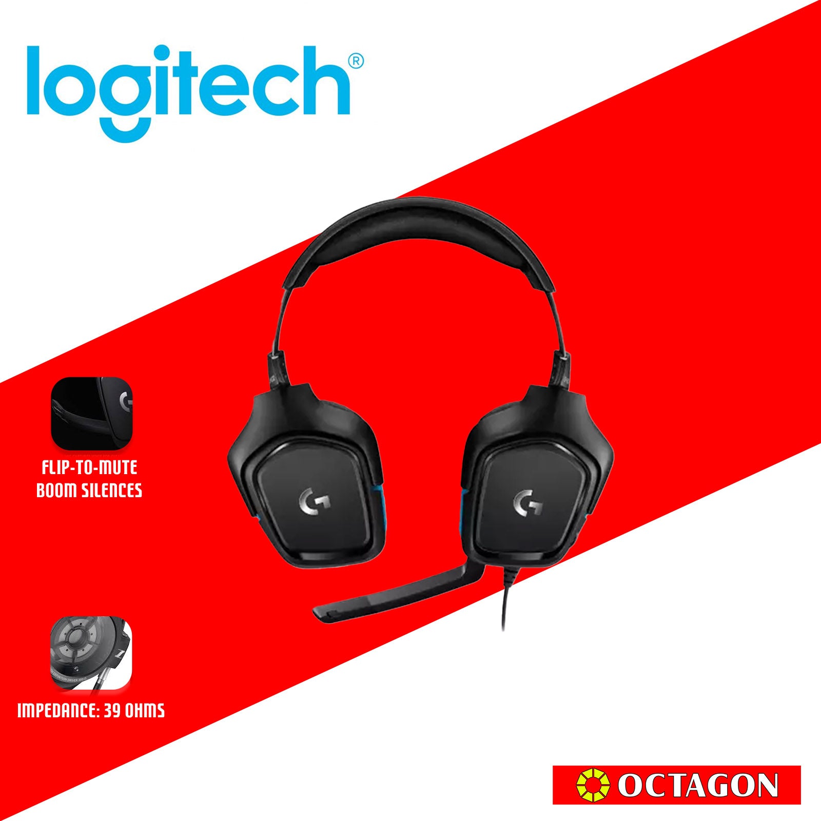 LOGITECH G431 7.1 SURROUND SOUND GAMING HEADSET