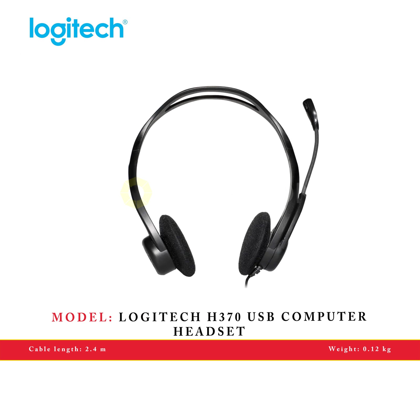 LOGITECH H370 USB COMPUTER HEADSET