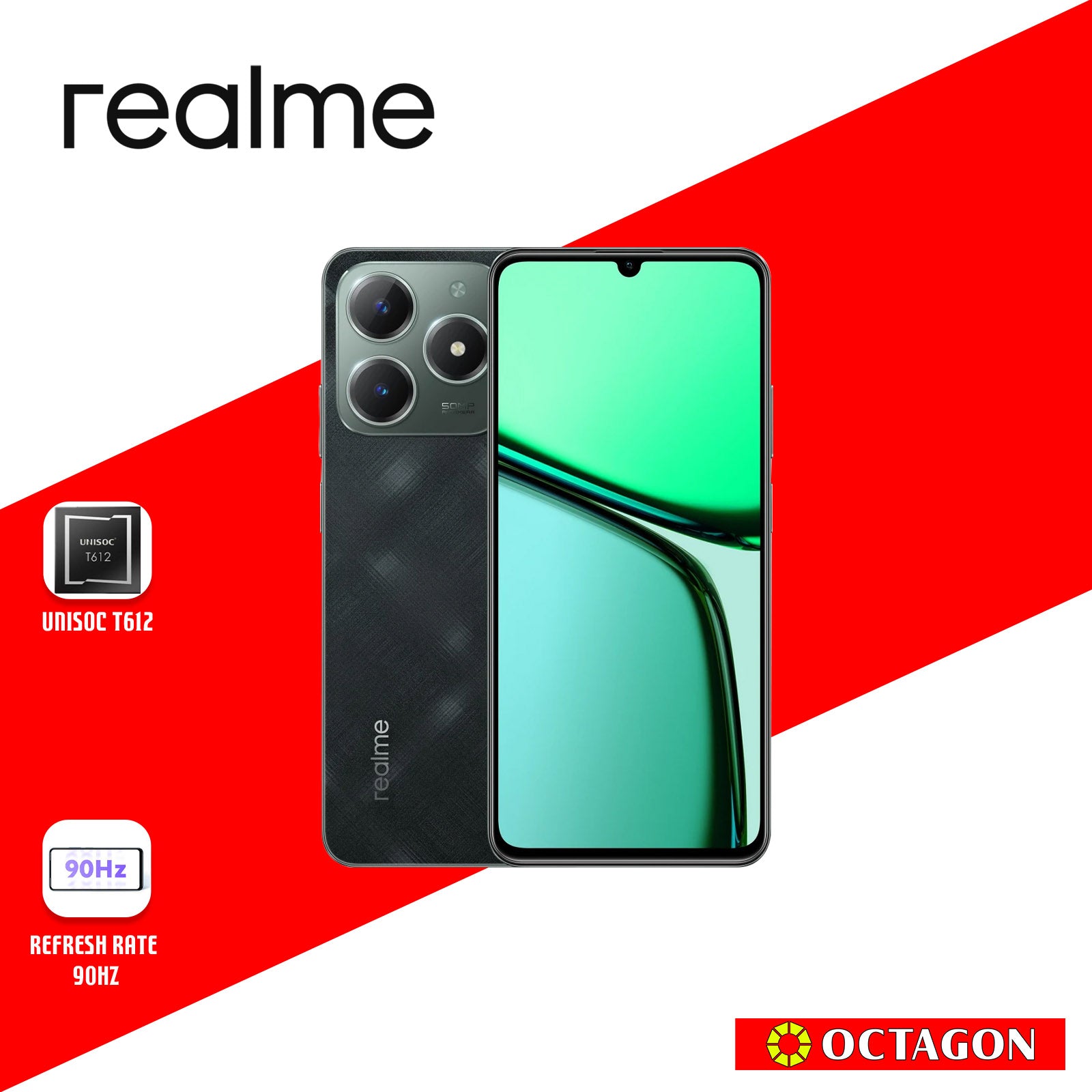 REAL ME C61 6+128GB D. GREEN