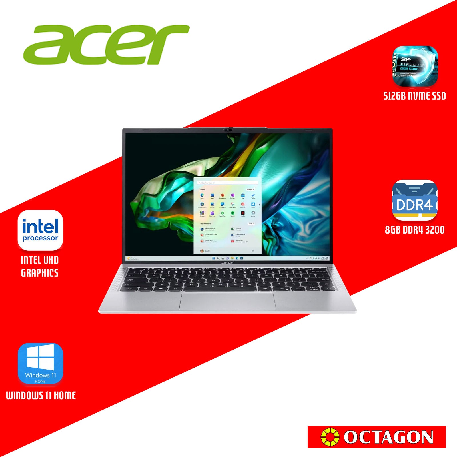 ACER ASPIRE LITE AL14-51M-57H1/ CORE I5-1235U