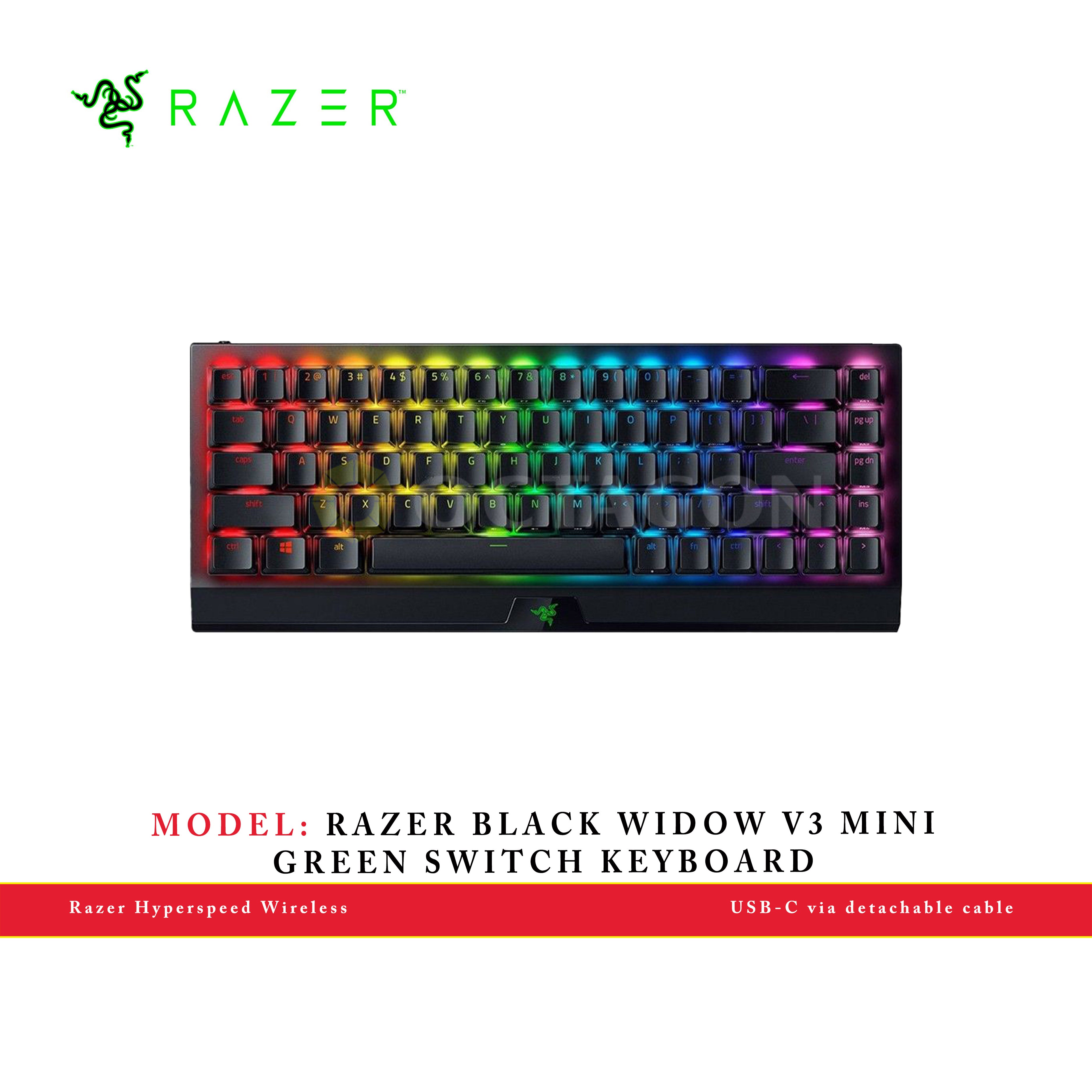 RAZER BLACK WIDOW V3 MINI GREEN SWITCH KEYBOARD