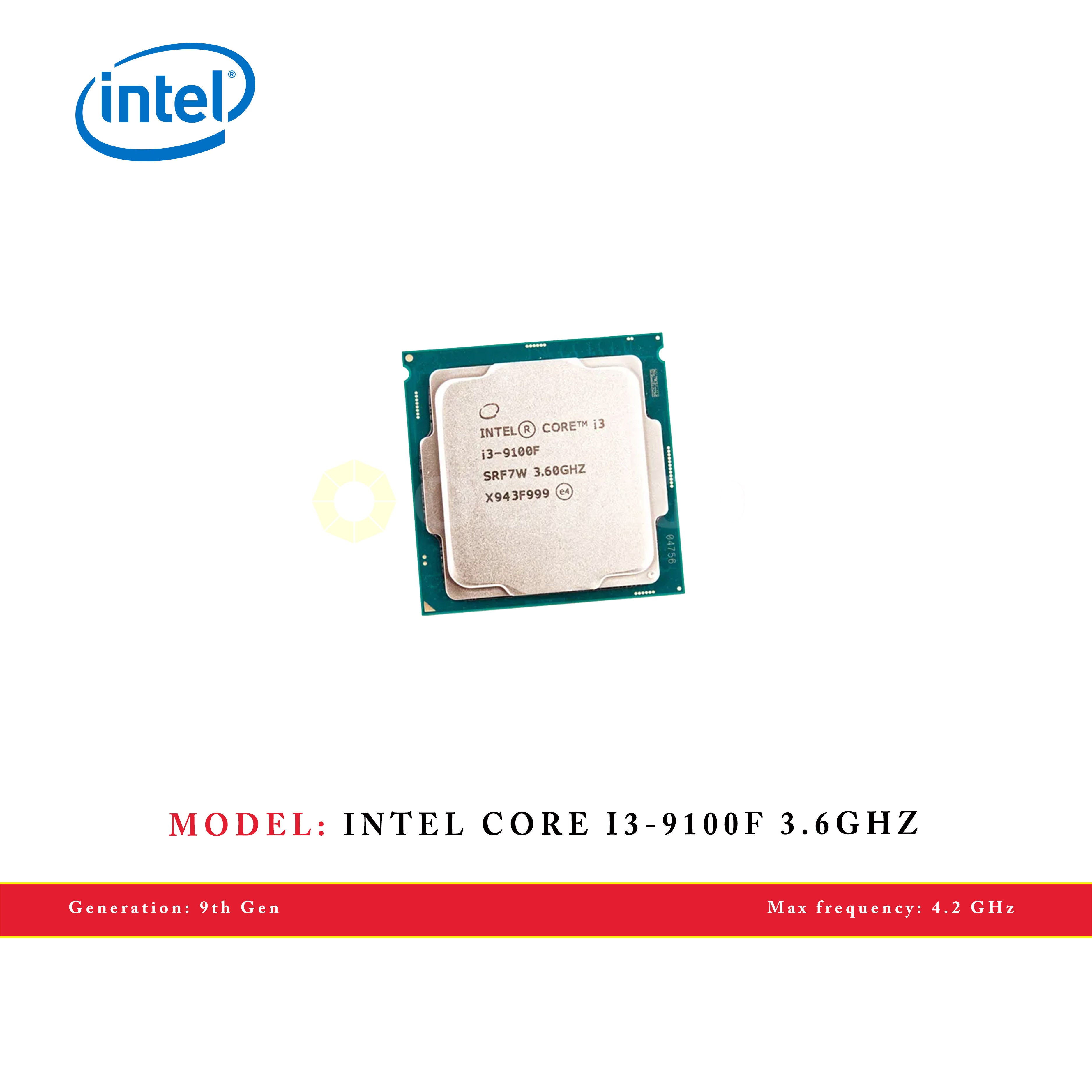 INTEL CORE I3-9100F 3.6GHZ