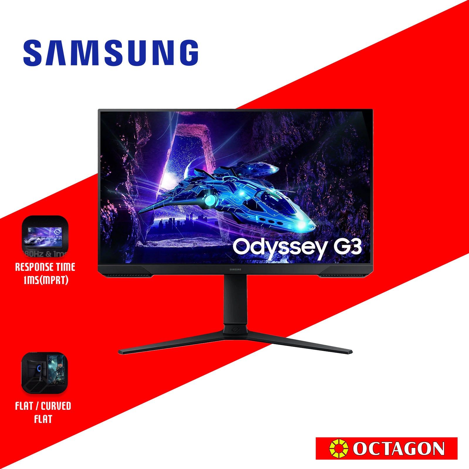 SAMSUNG ODYSSEY G3 G30D LS24DG302EEXXP