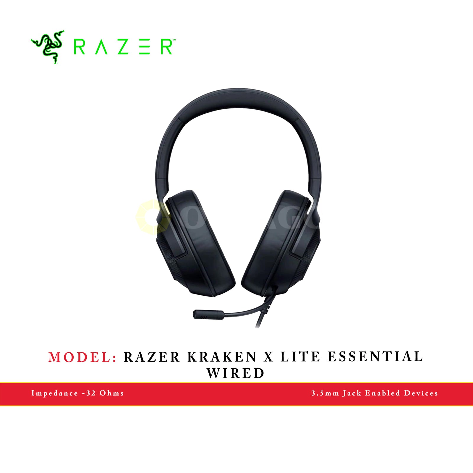 RAZER KRAKEN X LITE ESSENTIAL WIRED