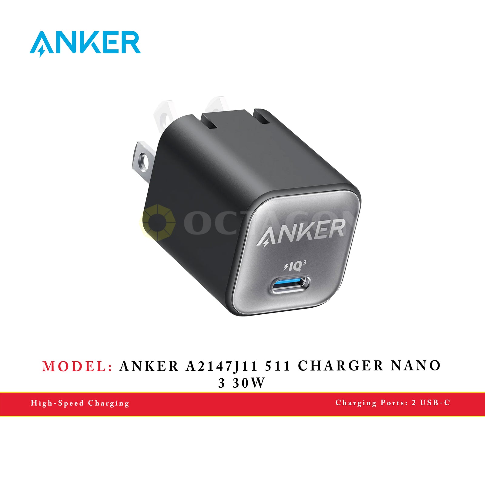 ANKER A2147J11 511 CHARGER NANO 3 30W