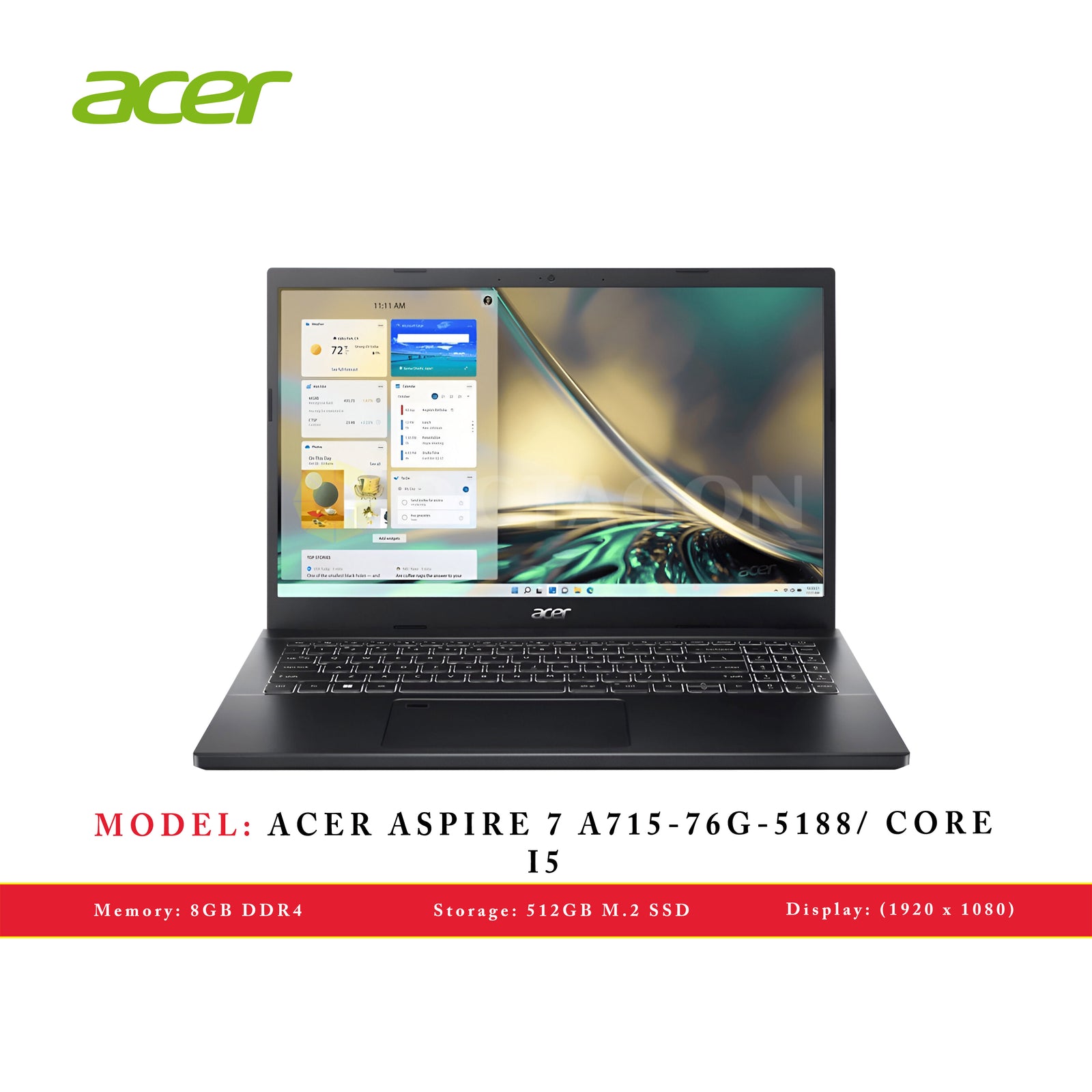 ACER ASPIRE 7 A715-76G-5188/ CORE I5