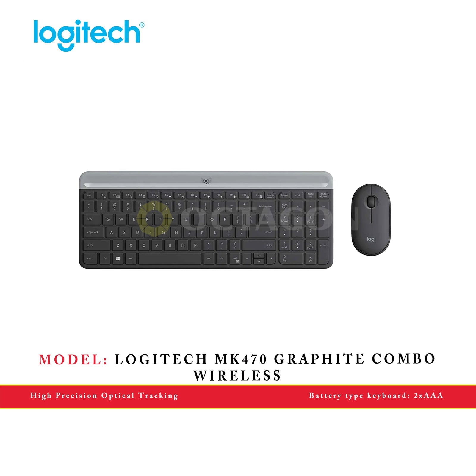 LOGITECH MK470 GRAPHITE COMBO WIRELESS