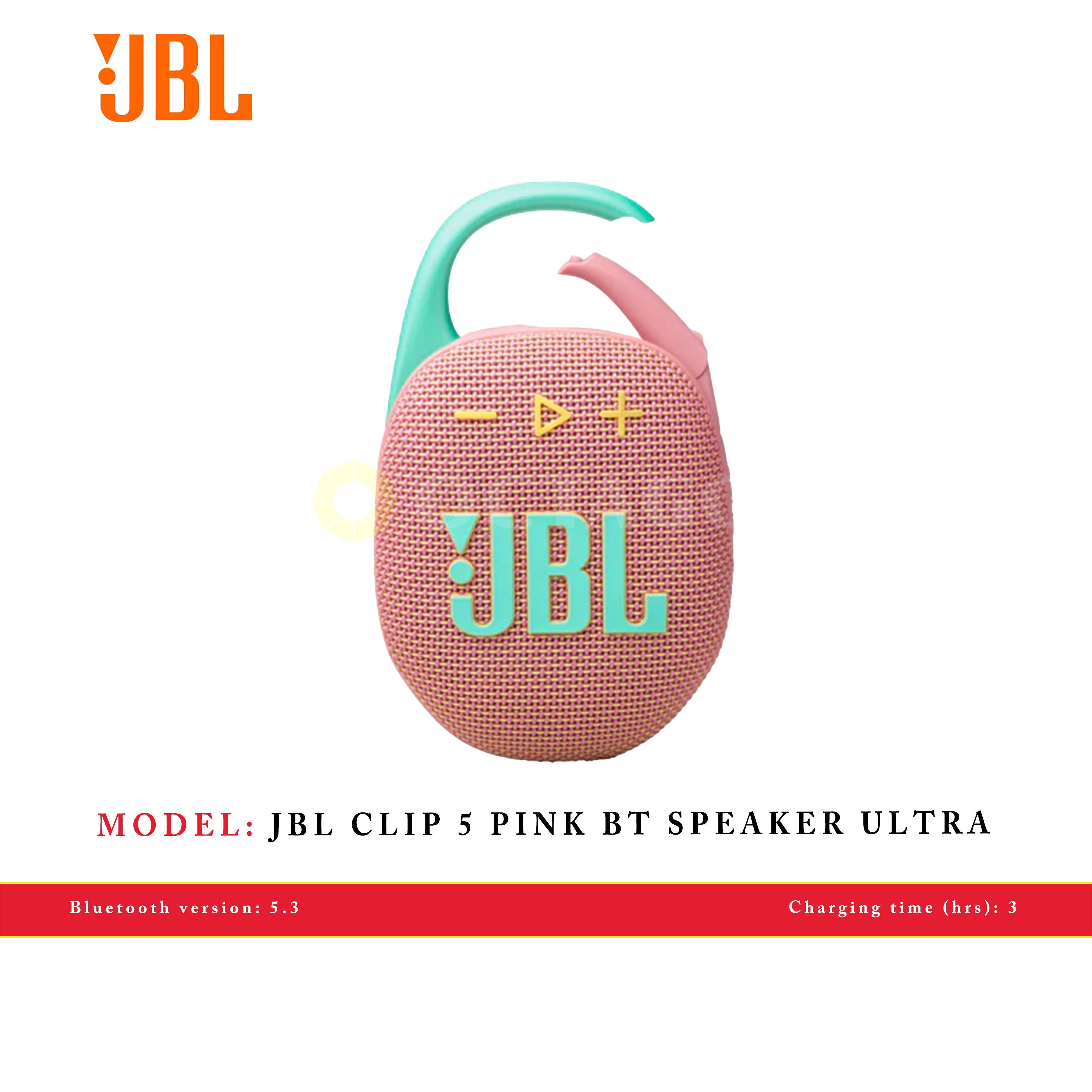 JBL CLIP 5 PINK BT SPEAKER ULTRA