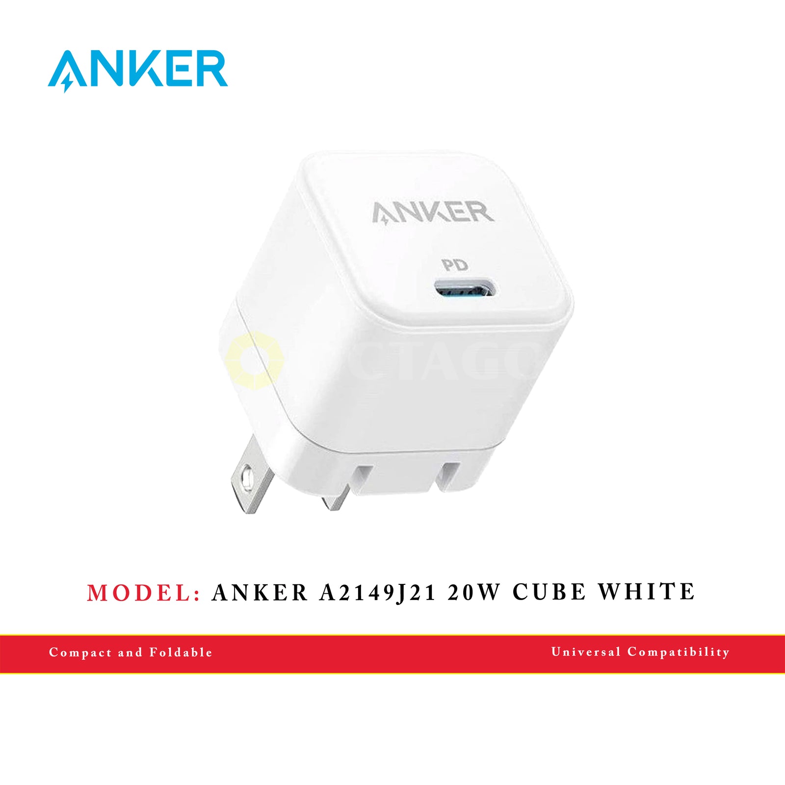 ANKER A2149J21 20W CUBE WHITE