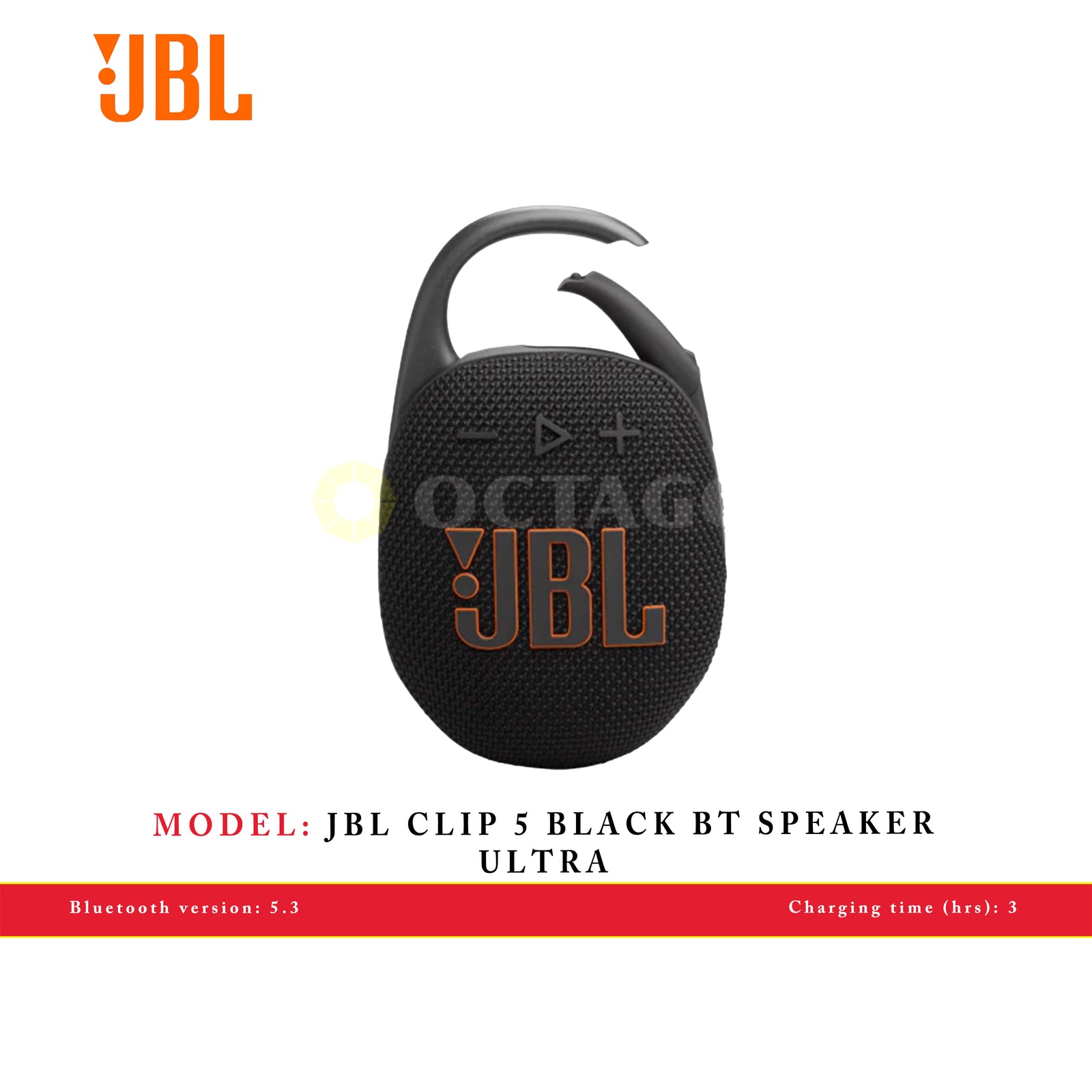 JBL CLIP 5 BLACK BT SPEAKER ULTRA