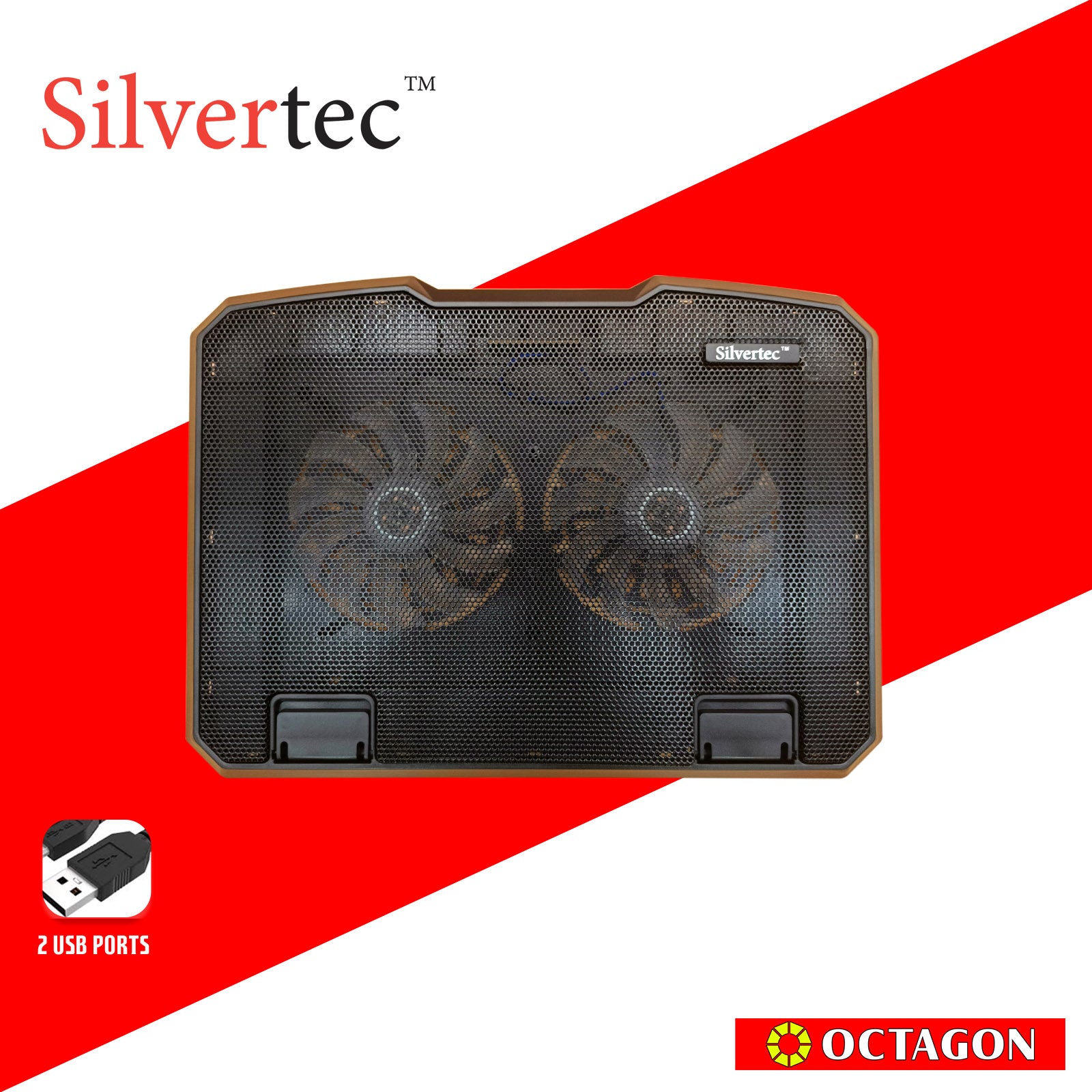 SILVERTEC SLC780 15.6 NOTEBOOK COOLER 2X14CM FAN