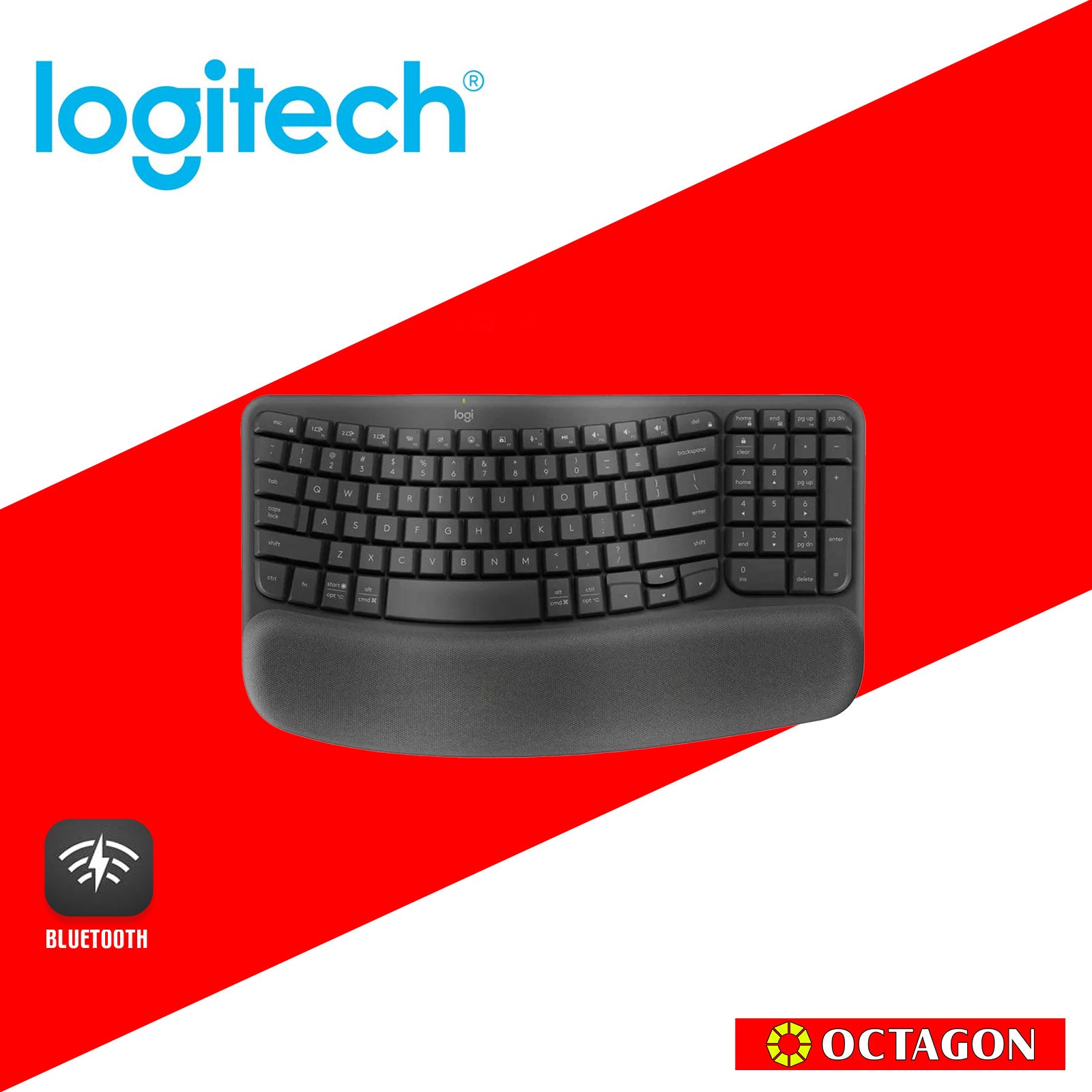 LOGITECH WAVE KEYS GRAPHITE KEYBOARD