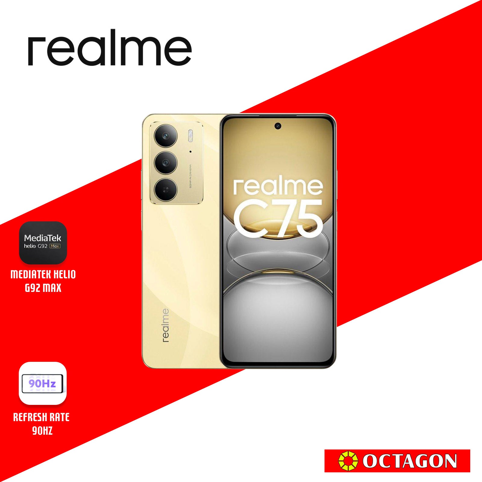 REAL ME C75 8GB 256GB LIGHTNING GOLD