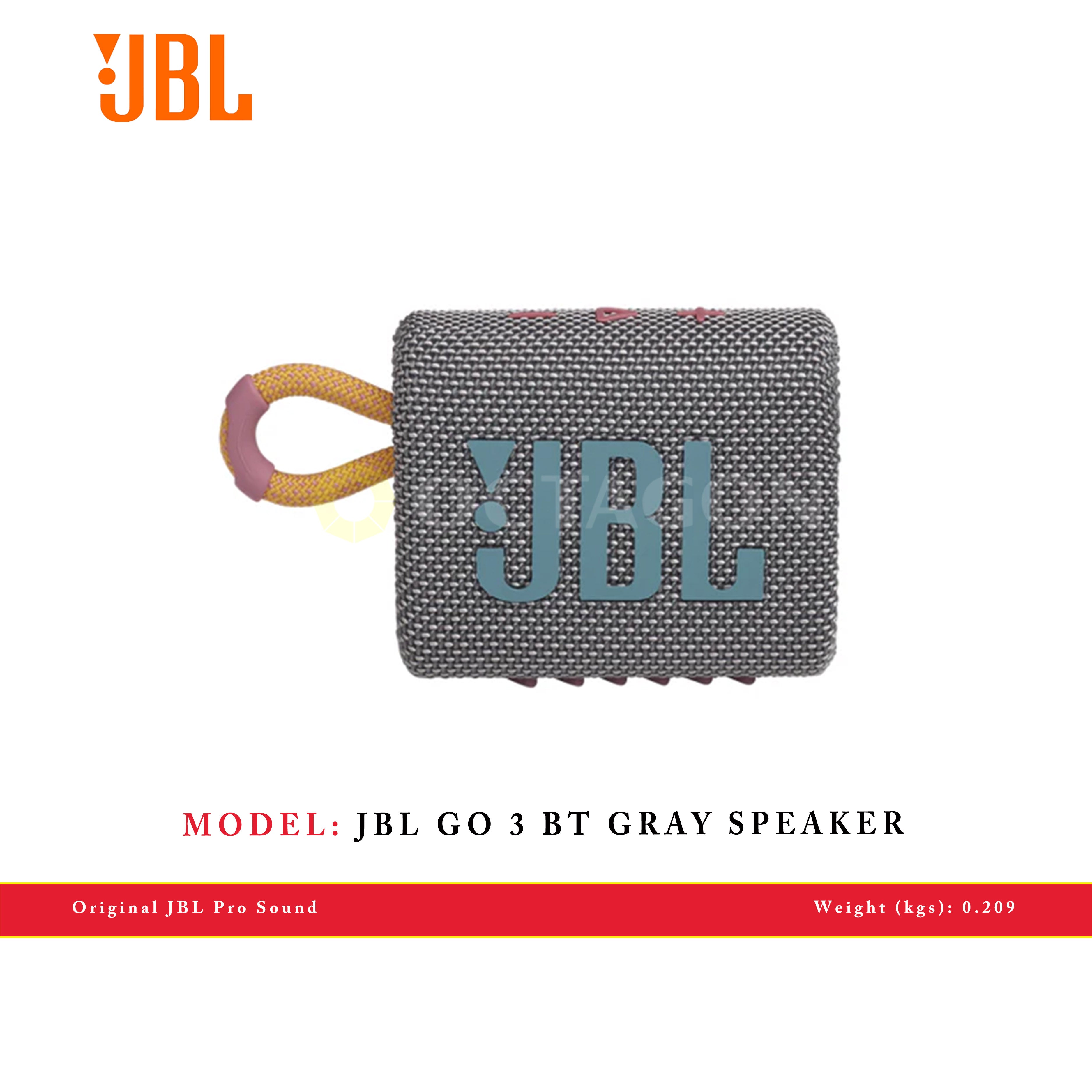 JBL GO 3 BT GRAY SPEAKER