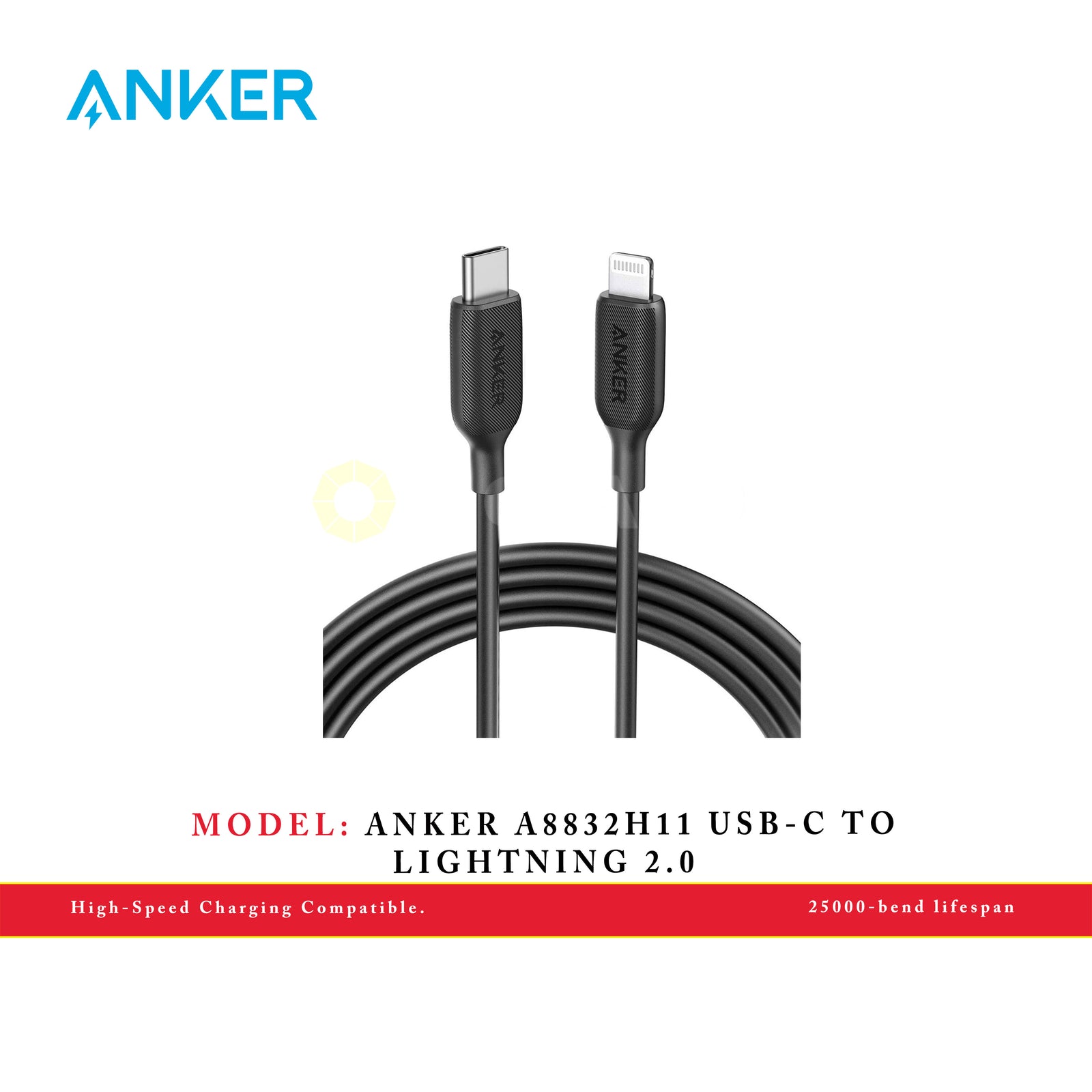 ANKER A8832H11 USB-C TO LIGHTNING 2.0