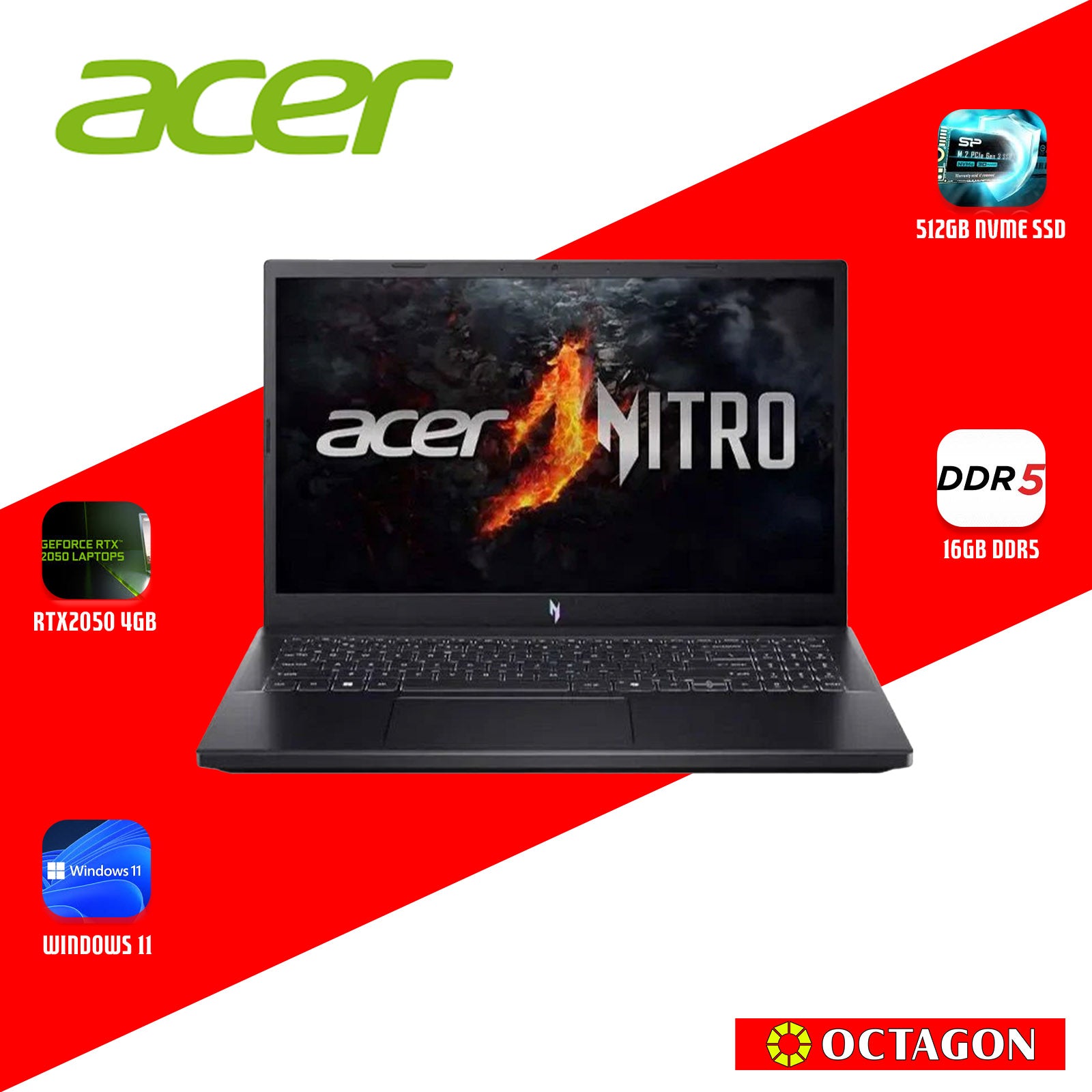 ACER NITRO V ANV15-41-R1GE/ RYZEN 5 6600H