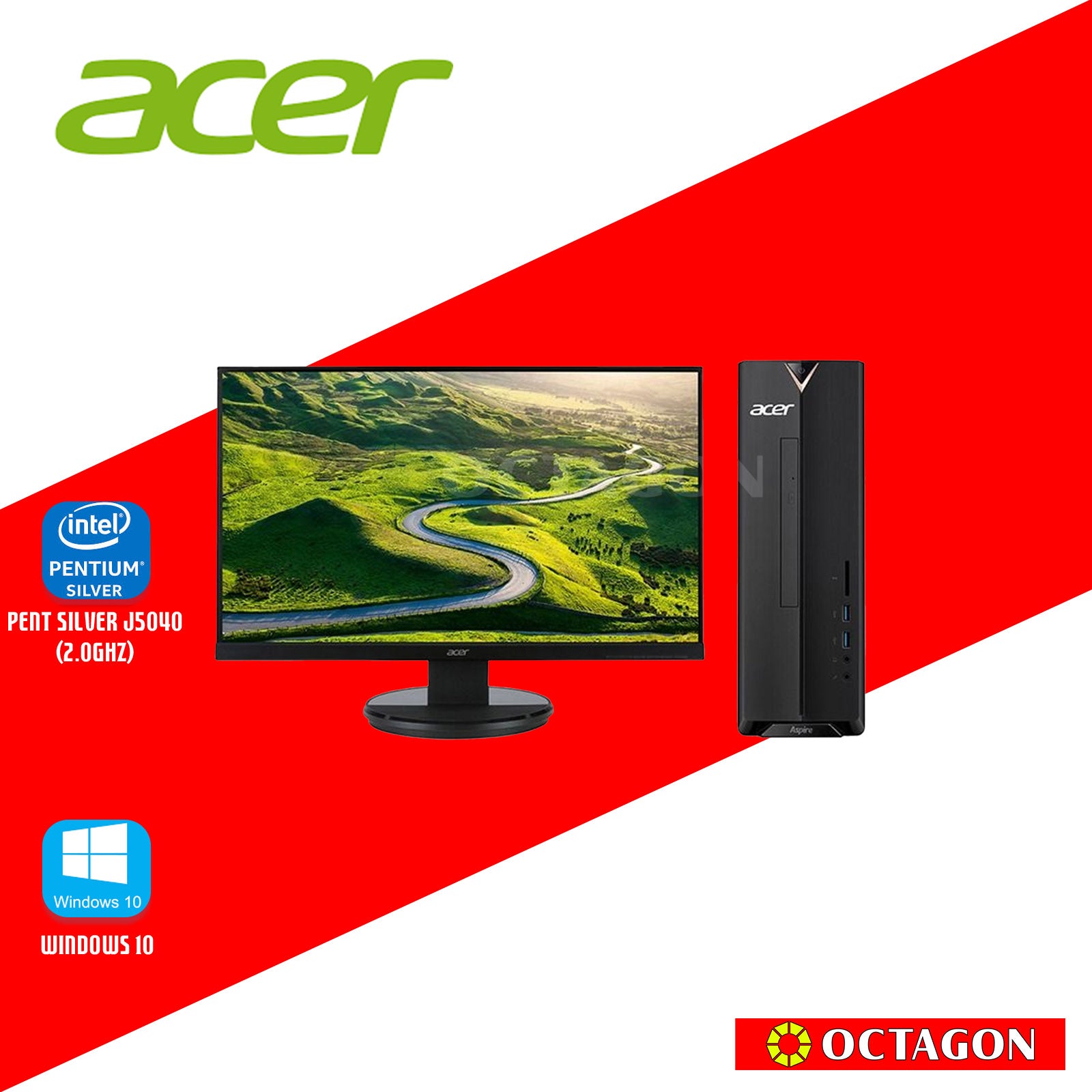 ACER ASPIRE XC830-P128GBHS/ PENT SILVER