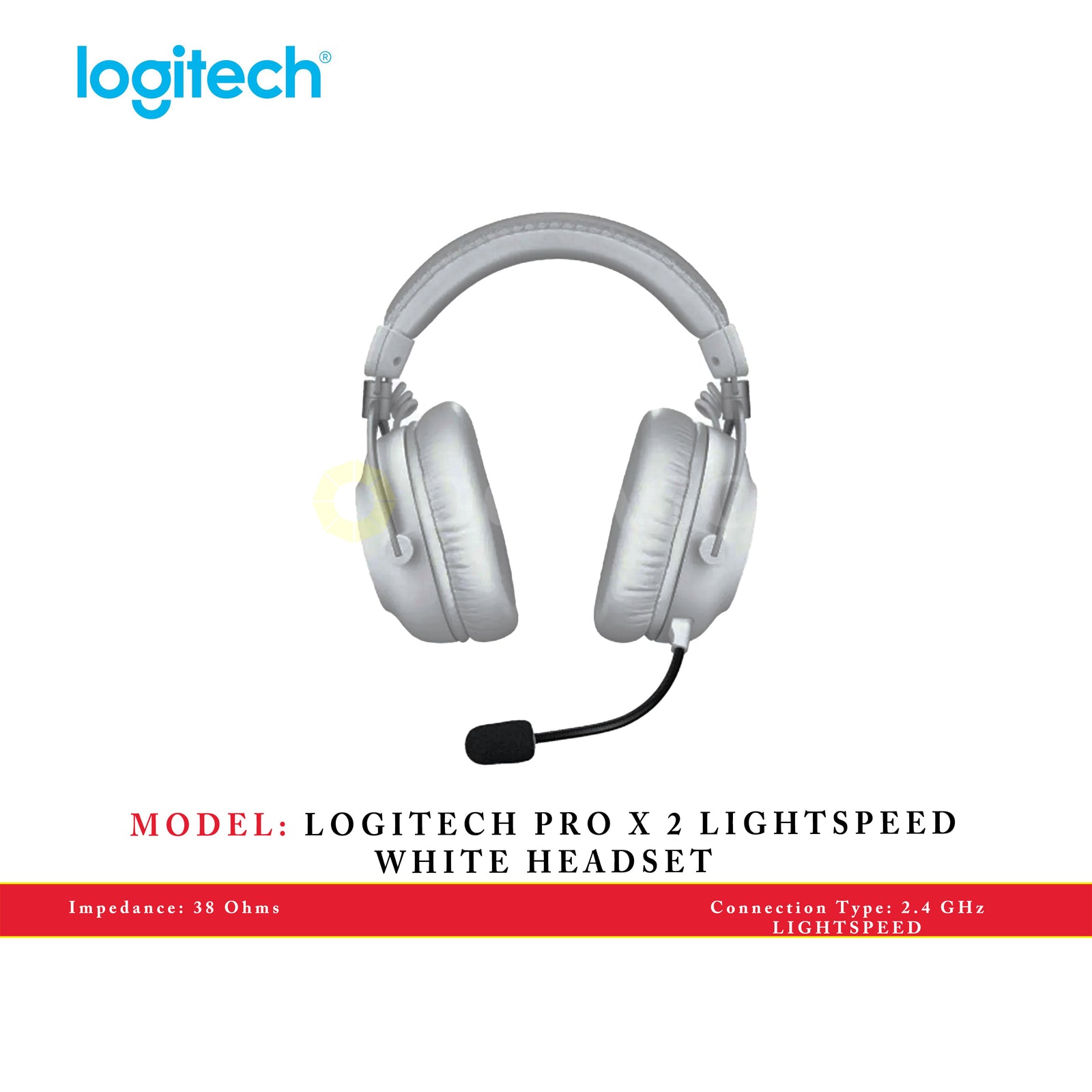 LOGITECH PRO X 2 LIGHTSPEED WHITE HEADSET