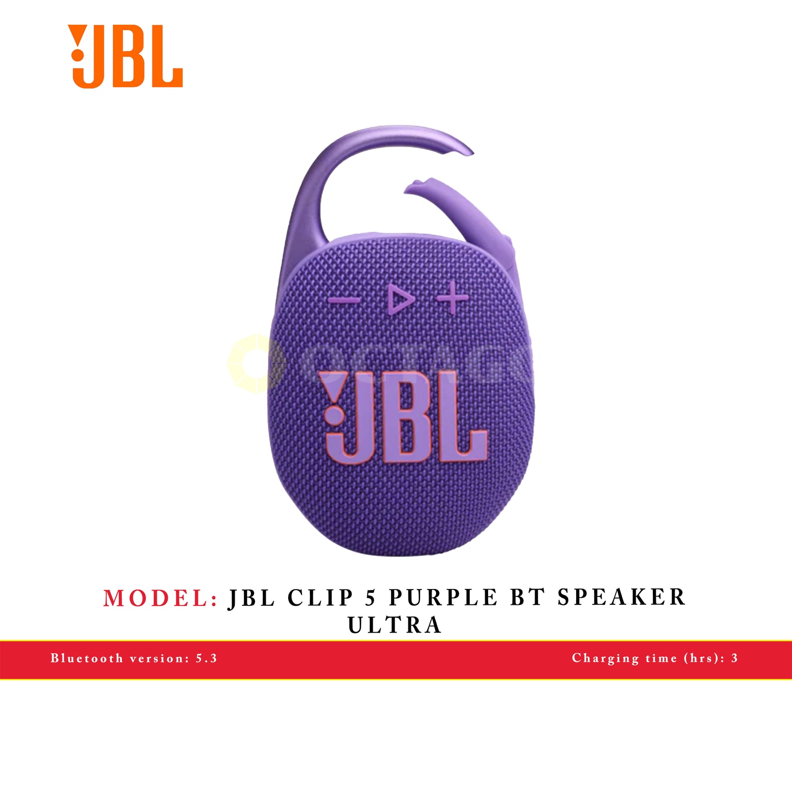 JBL CLIP 5 PURPLE BT SPEAKER ULTRA