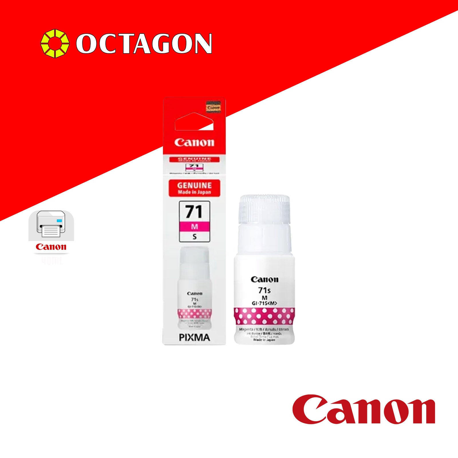 CANON GI-71S MAGENTA INK BOTTLE 40ML