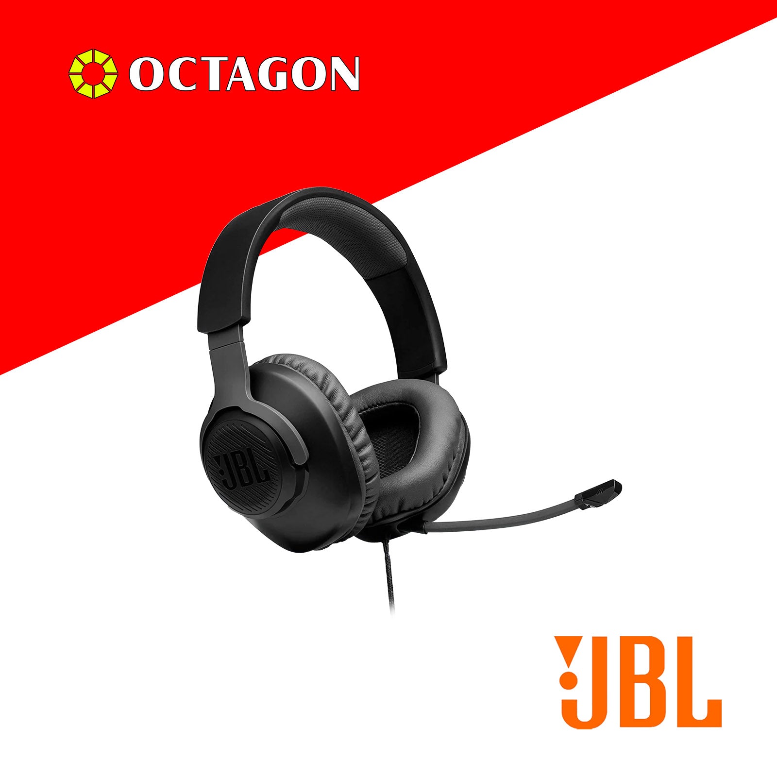 JBL QUANTUM 100 BLACK HEADSET OVER-EAR