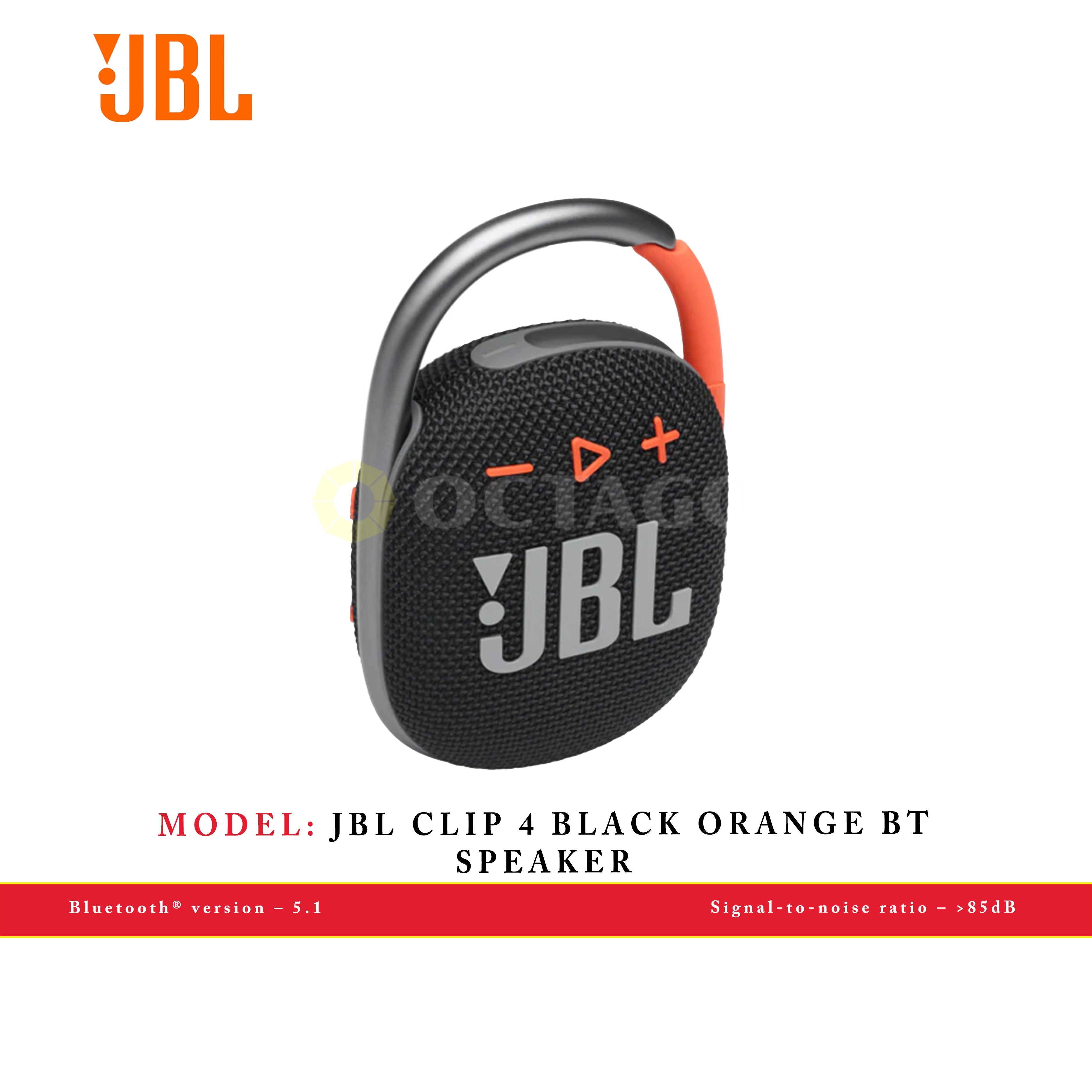 JBL CLIP 4 BLACK ORANGE BT SPEAKER