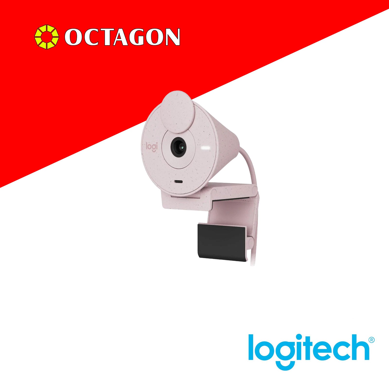 LOGITECH BRIO 300 ROSE WEBCAM 1080P