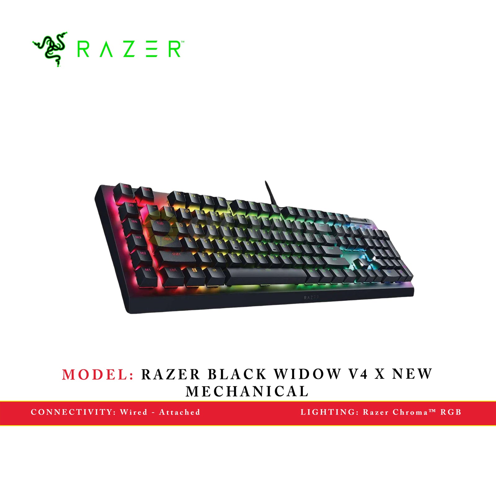 RAZER BLACK WIDOW V4 X NEW MECHANICAL