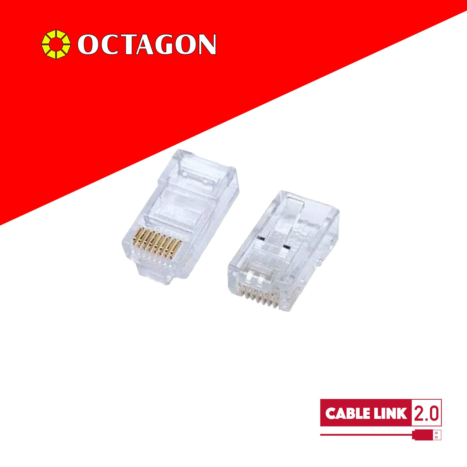 CABLE LINK2.0 FC01-1 RJ45 CONNECTOR 10PCS/PACK CAT5E ADAPTER