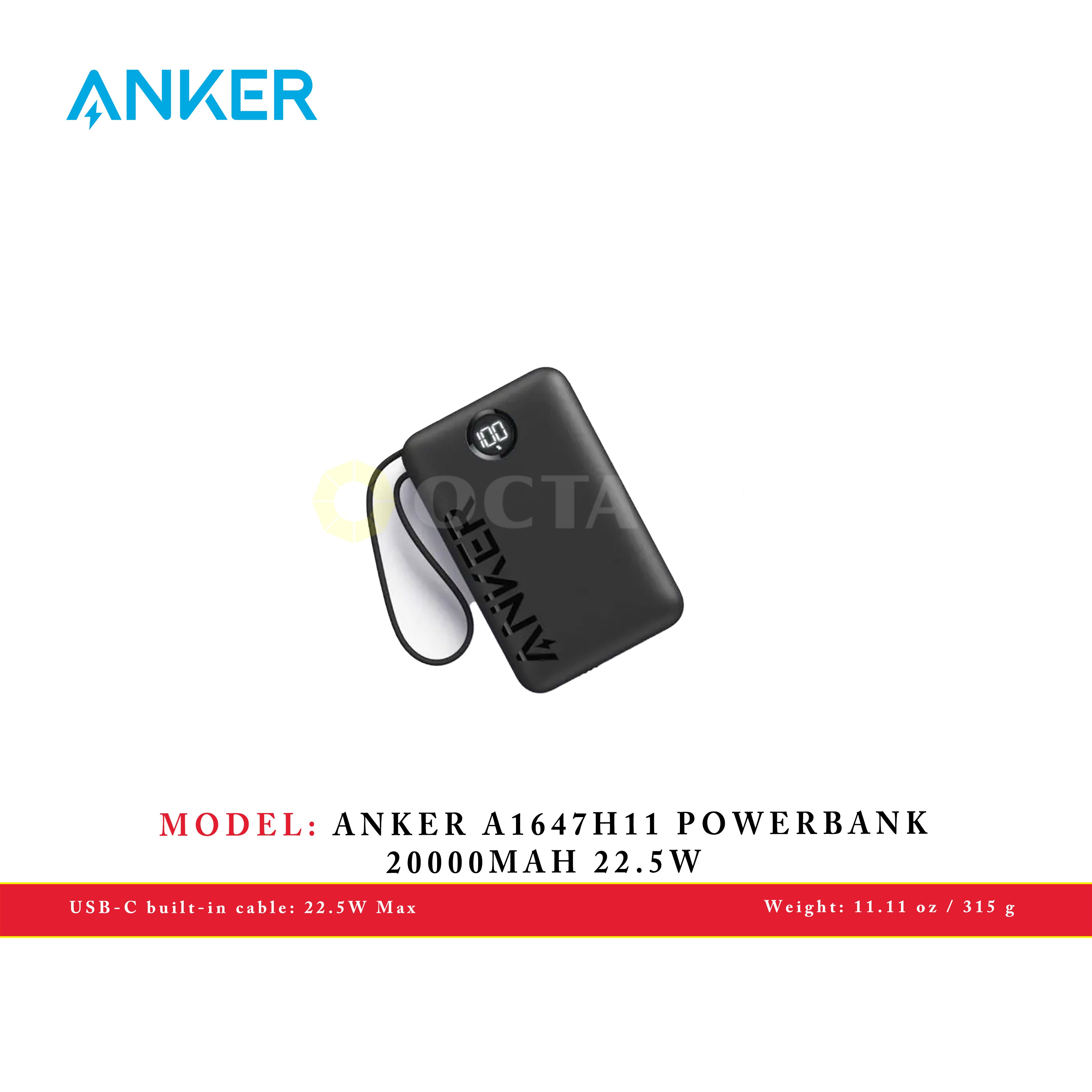 ANKER A1647H11 POWERBANK 20000MAH 22.5W