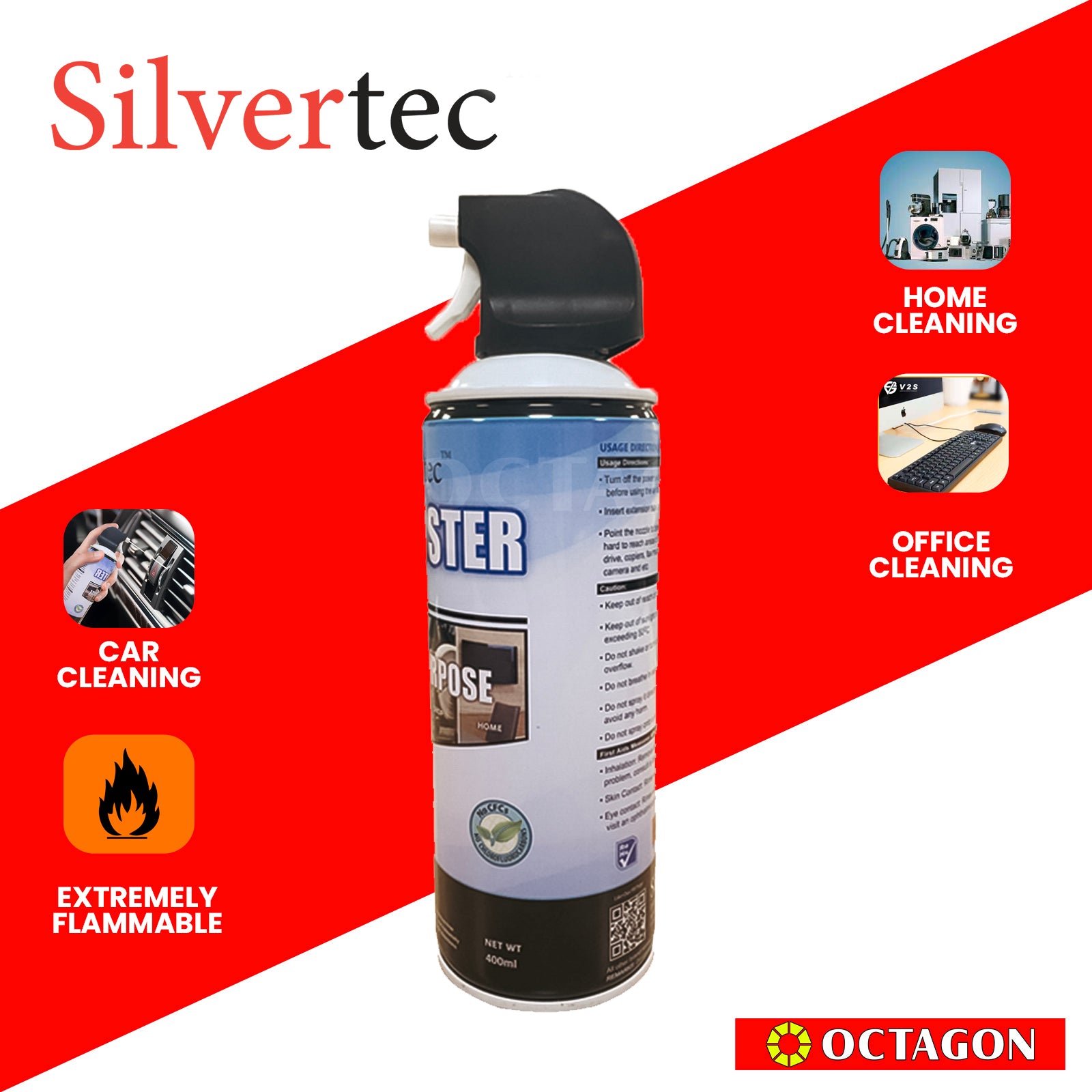 SILVERTEC SAD-01 SPRAY DUSTER 400 ML