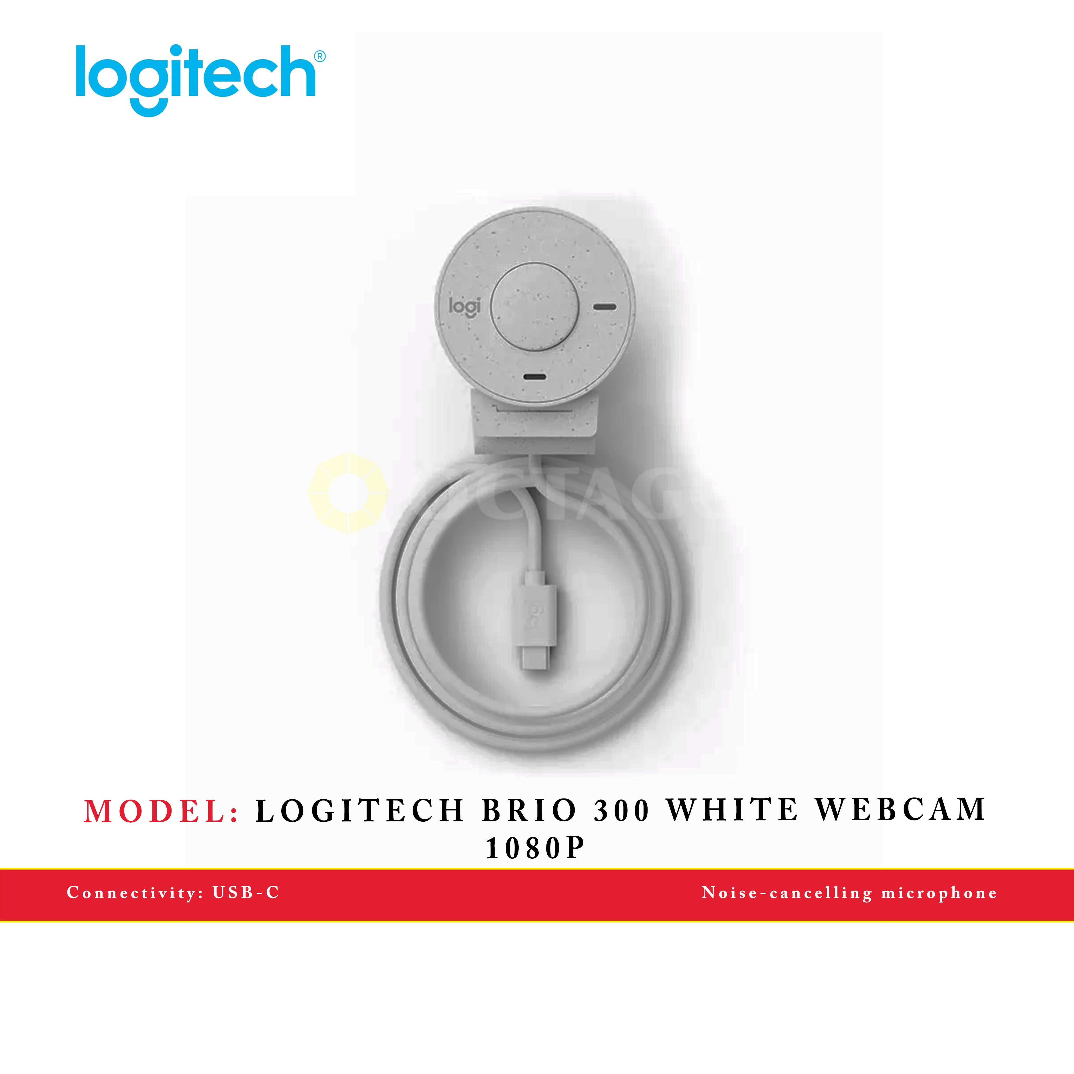 LOGITECH BRIO 300 WHITE WEBCAM 1080P