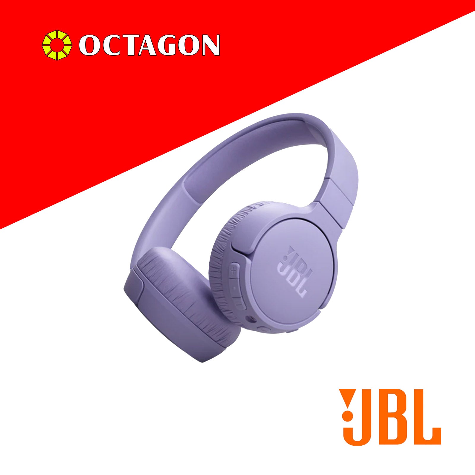 JBL T670NC PURPLE WIRELESS ON EAR HEADSET