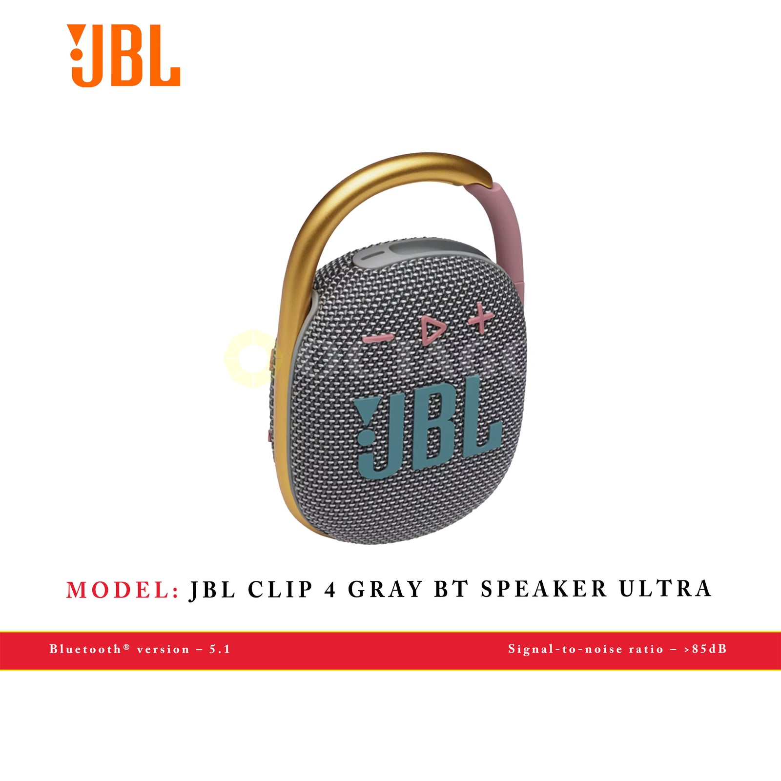 JBL CLIP 4 GRAY BT SPEAKER ULTRA