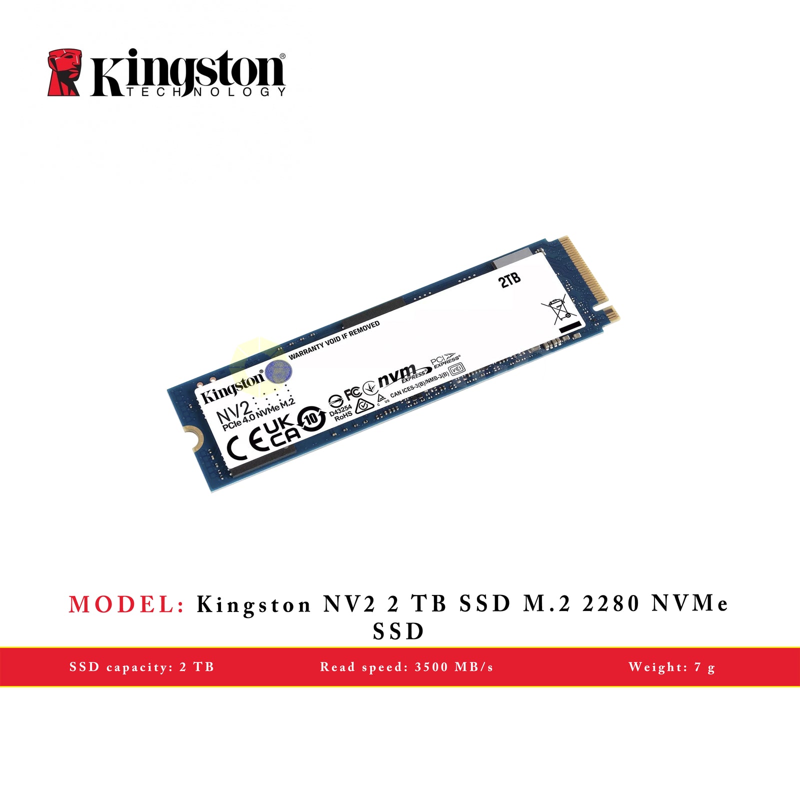 KINGSTON 2TB SSD SNV2S M.2 NVME