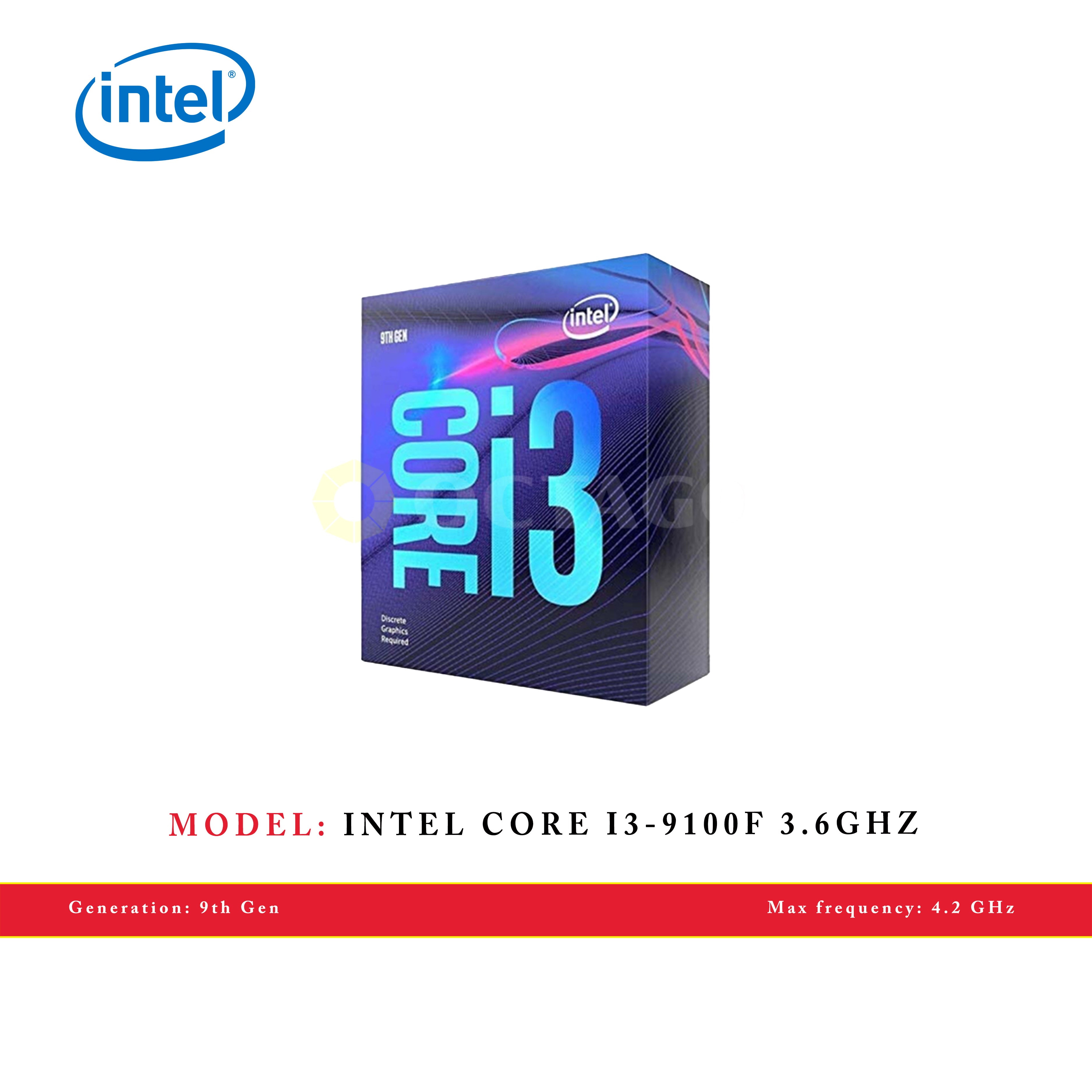 INTEL CORE I3-9100F 3.6GHZ