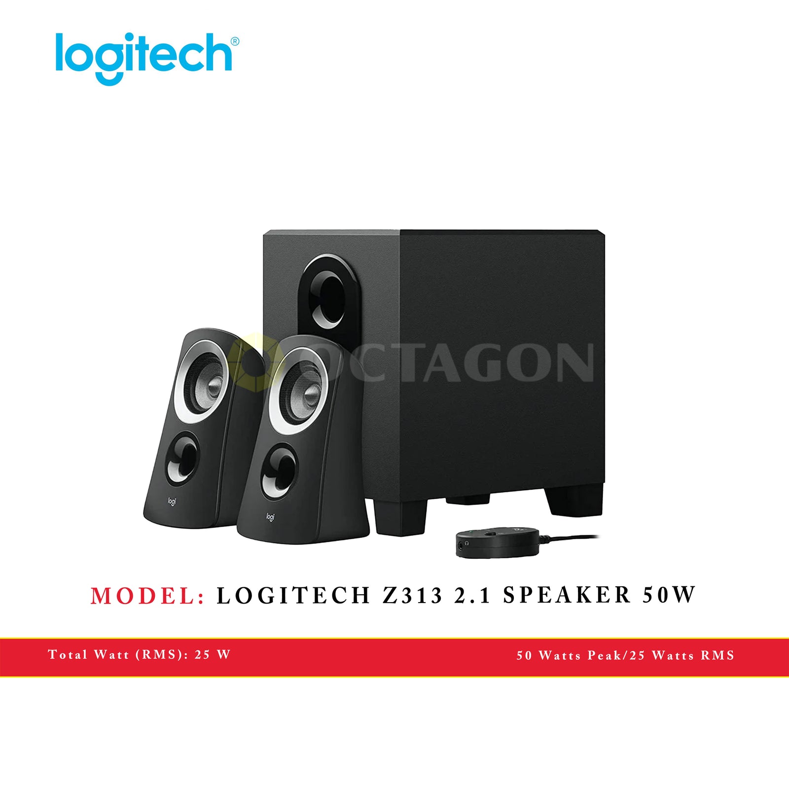 LOGITECH Z313 2.1 SPEAKER 50W