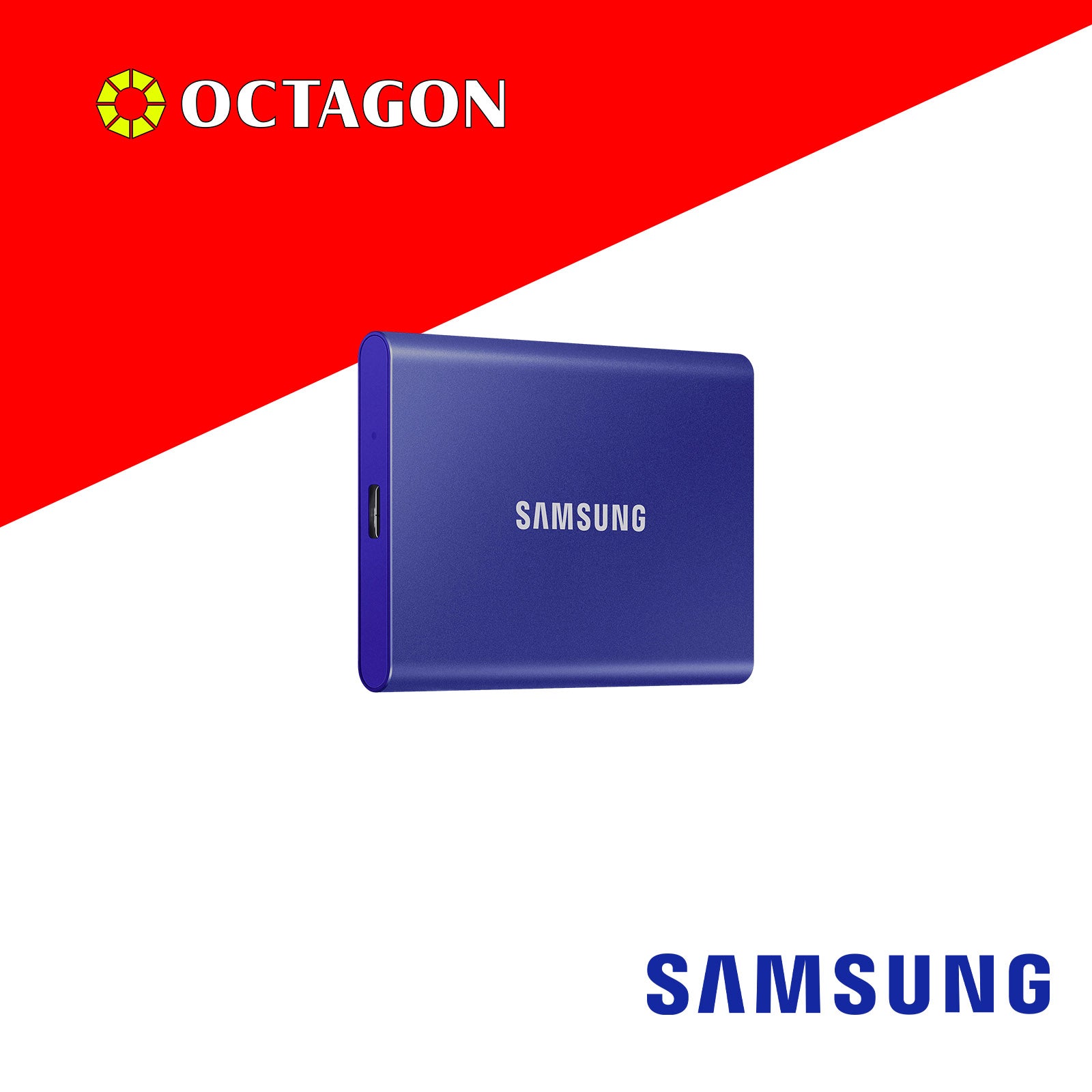 SAMSUNG T7 1TB BLUE PORTABLE SSD