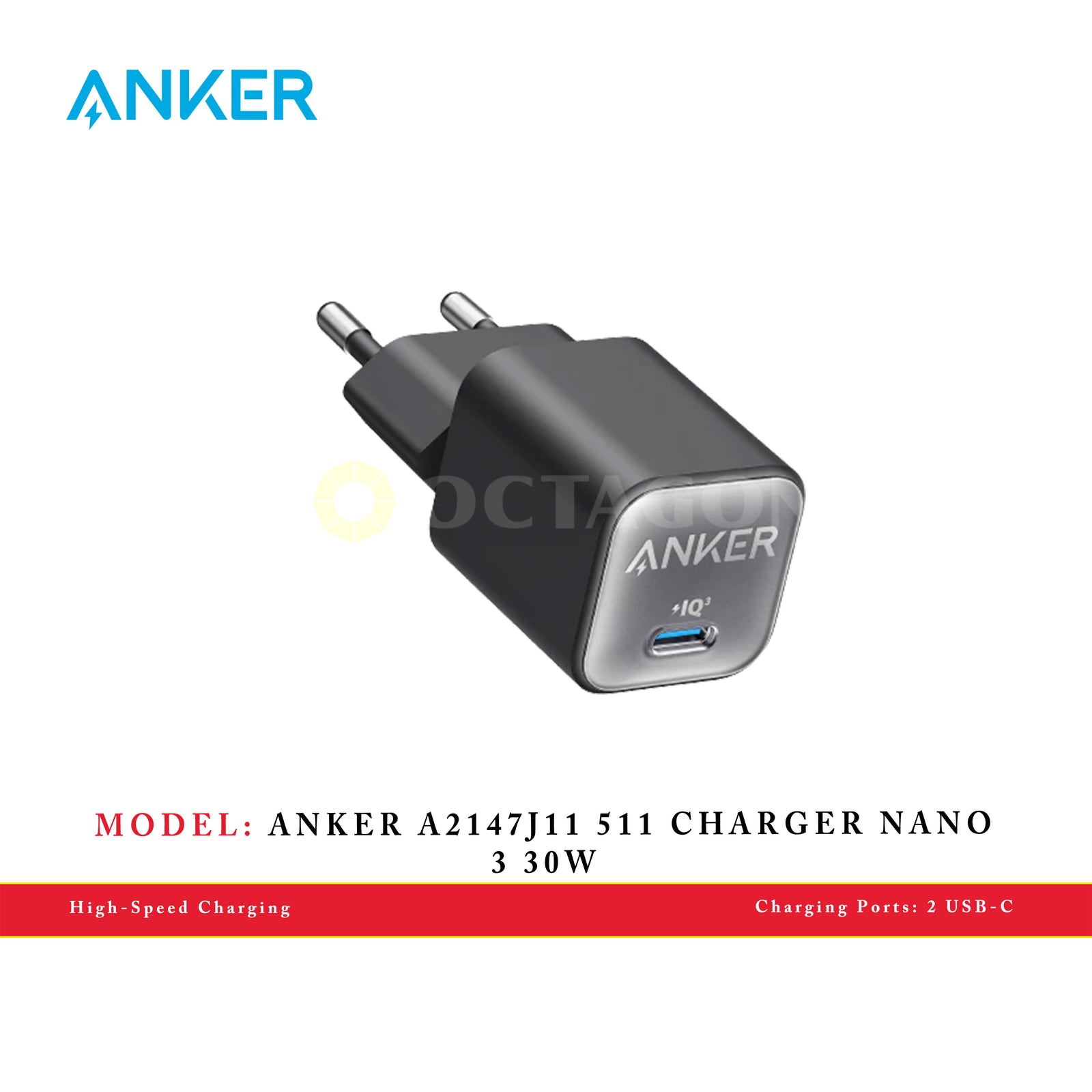 ANKER A2147J11 511 CHARGER NANO 3 30W